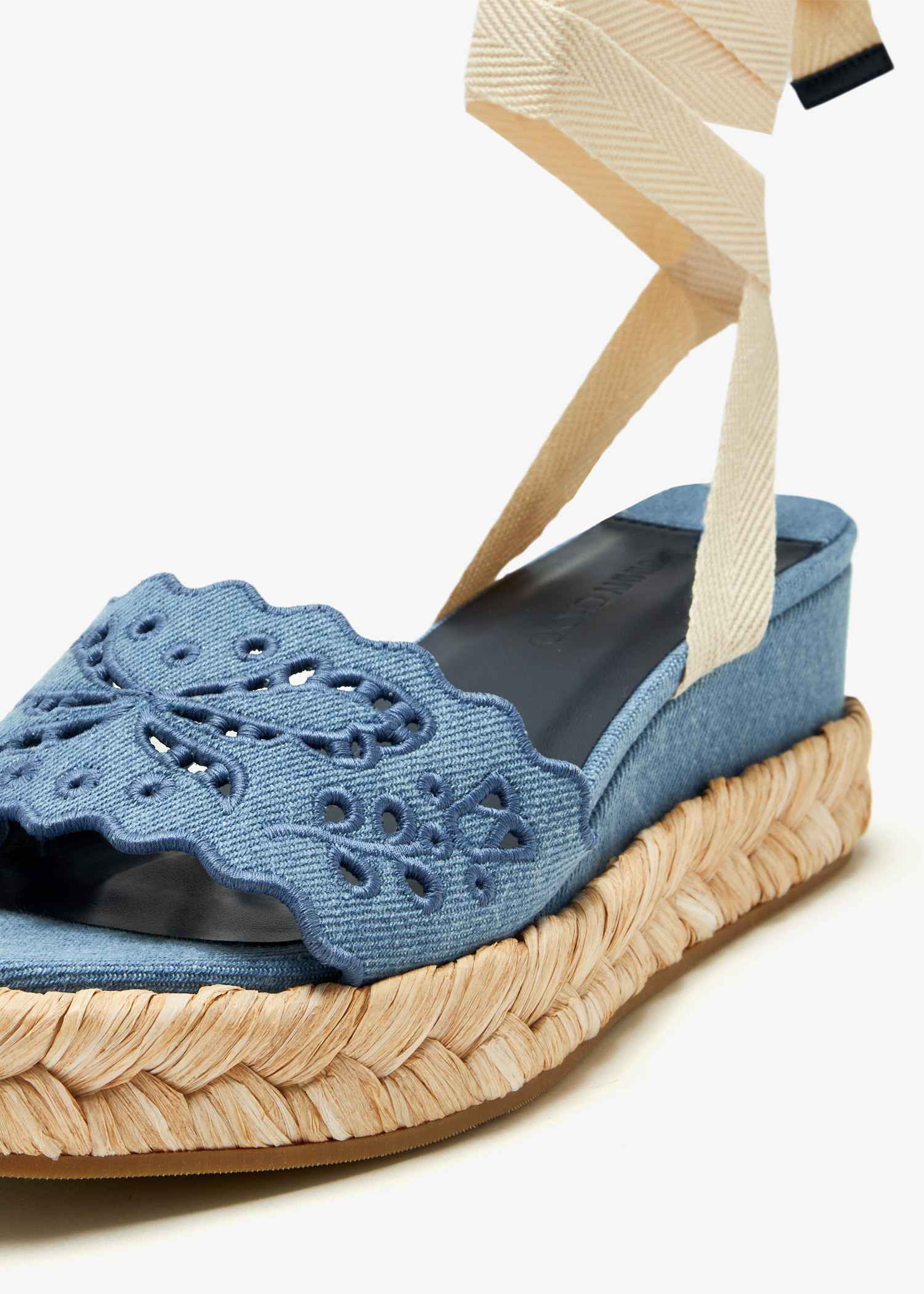 Jimmy Choo Arlee wedge sandals for Women - Blue in UAE