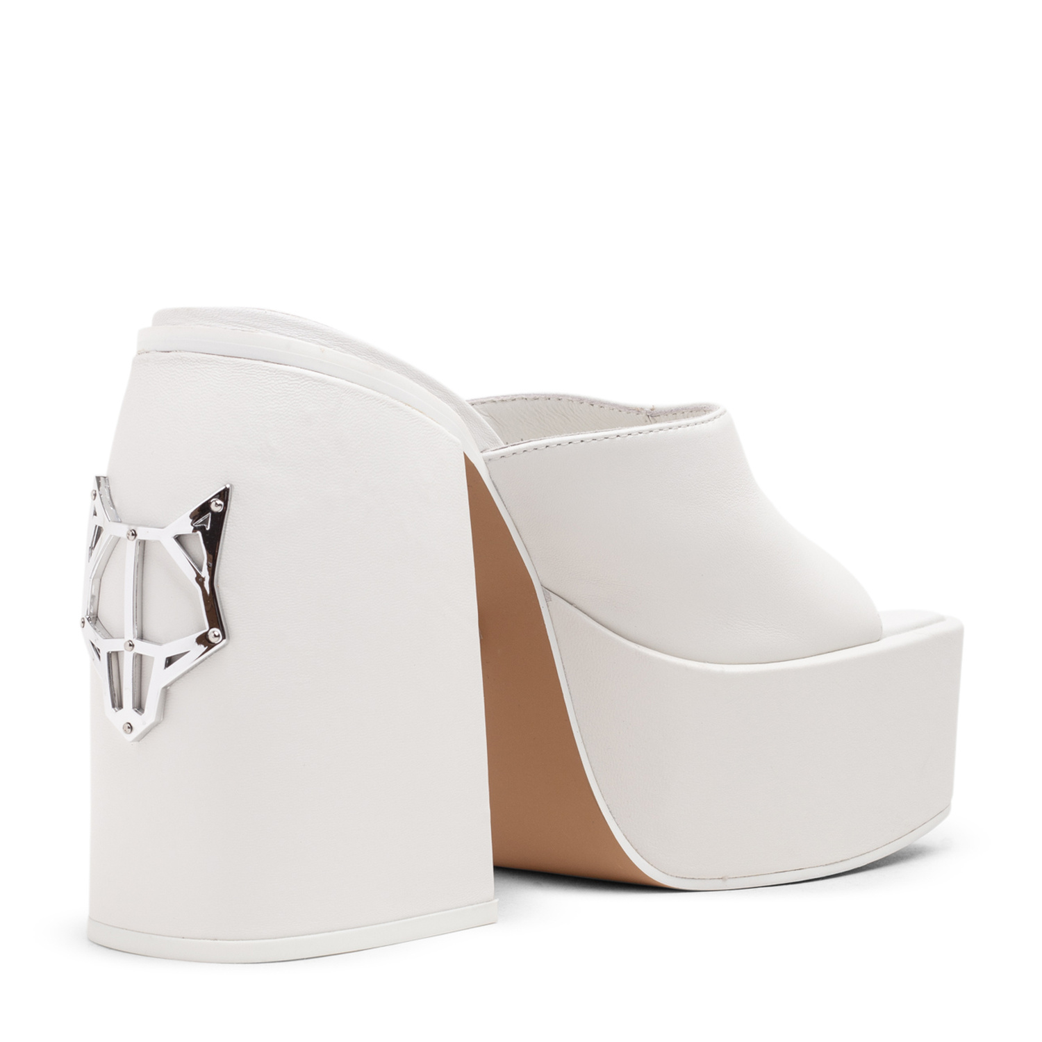 Naked Wolfe Jenna sandals for Women - White in UAE | Level Shoes