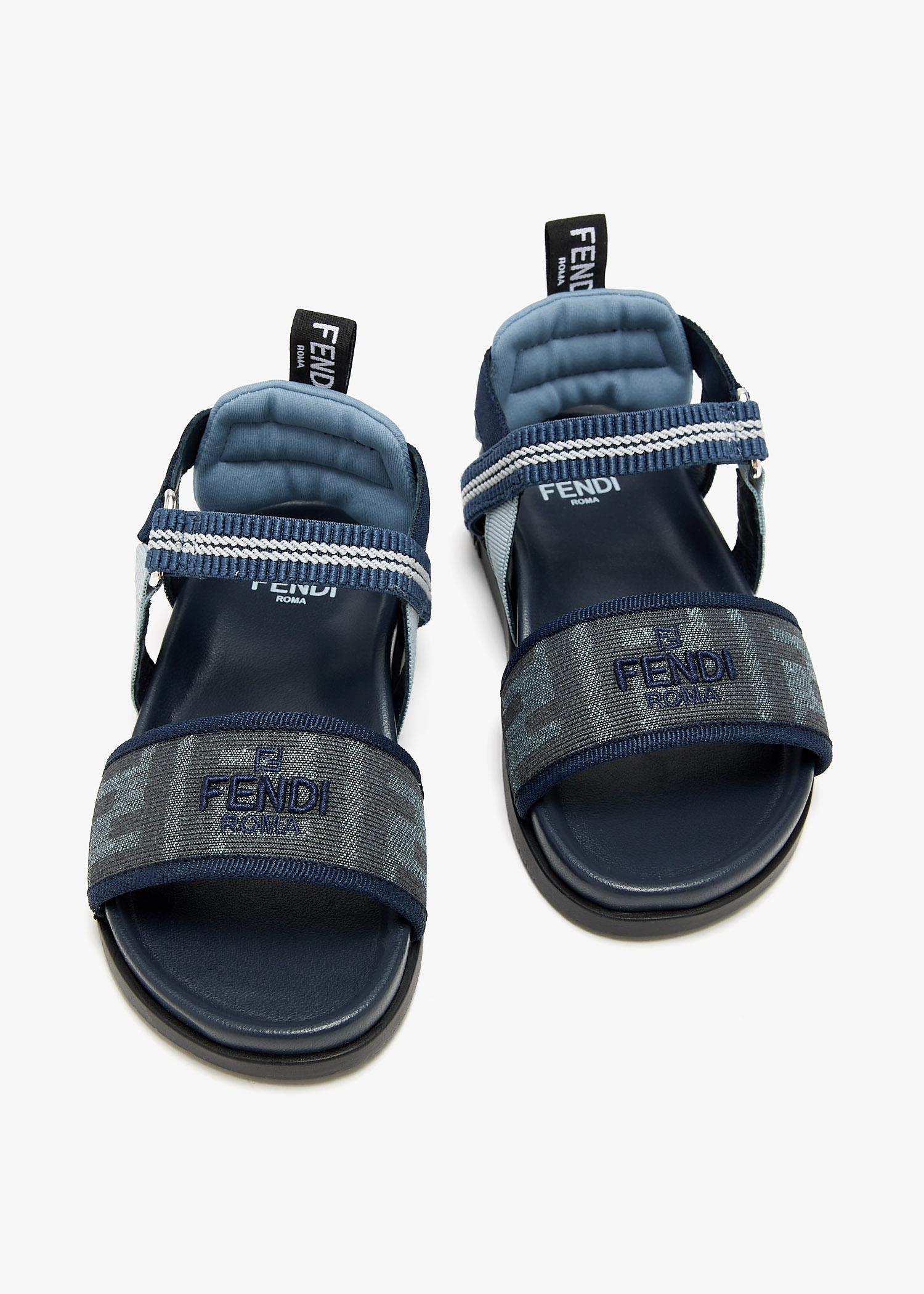 FENDI FF Slingback sandals for Boy - Blue in UAE | Level Shoes
