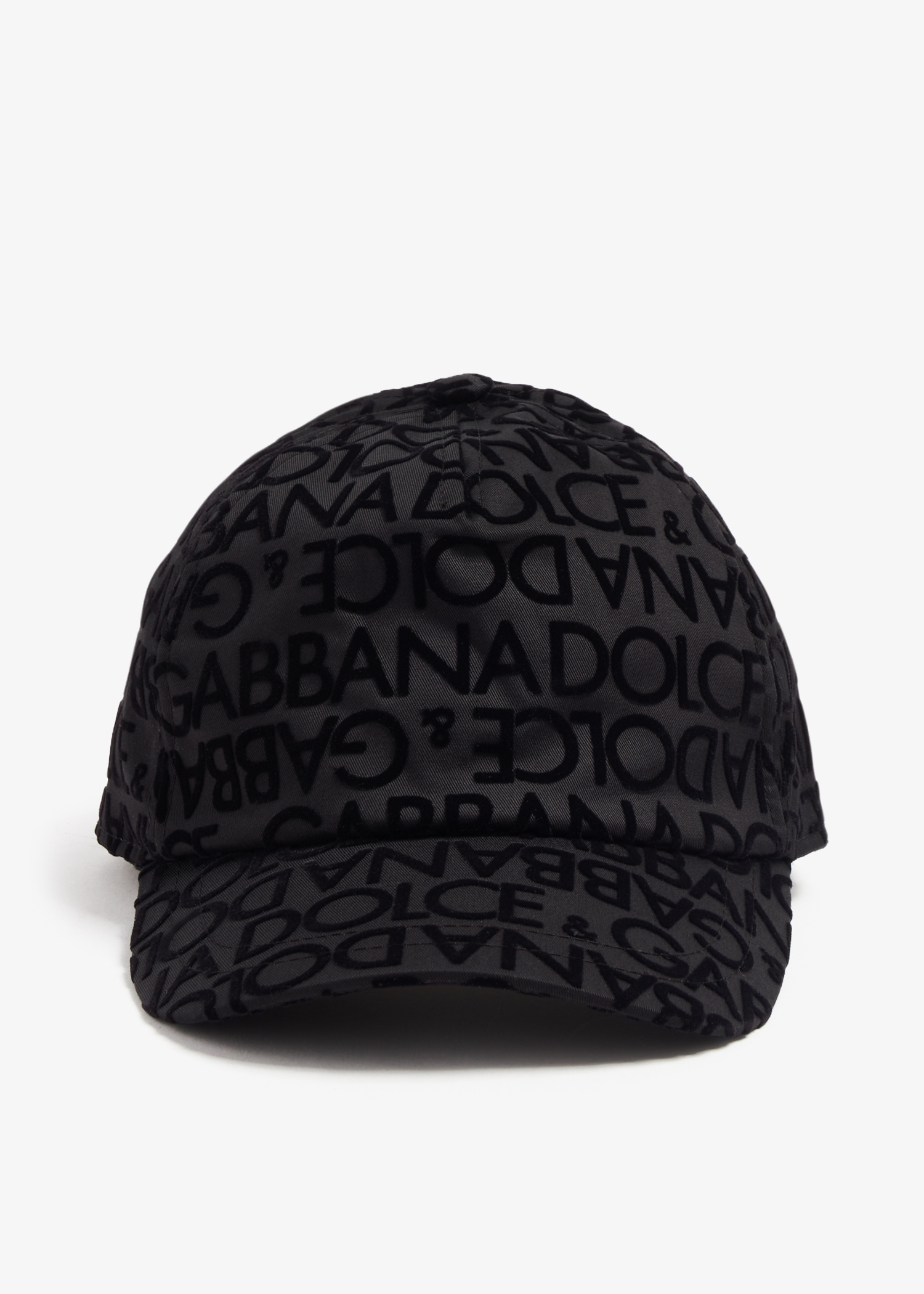 Cotton baseball cap with branded tag in Black for Men
