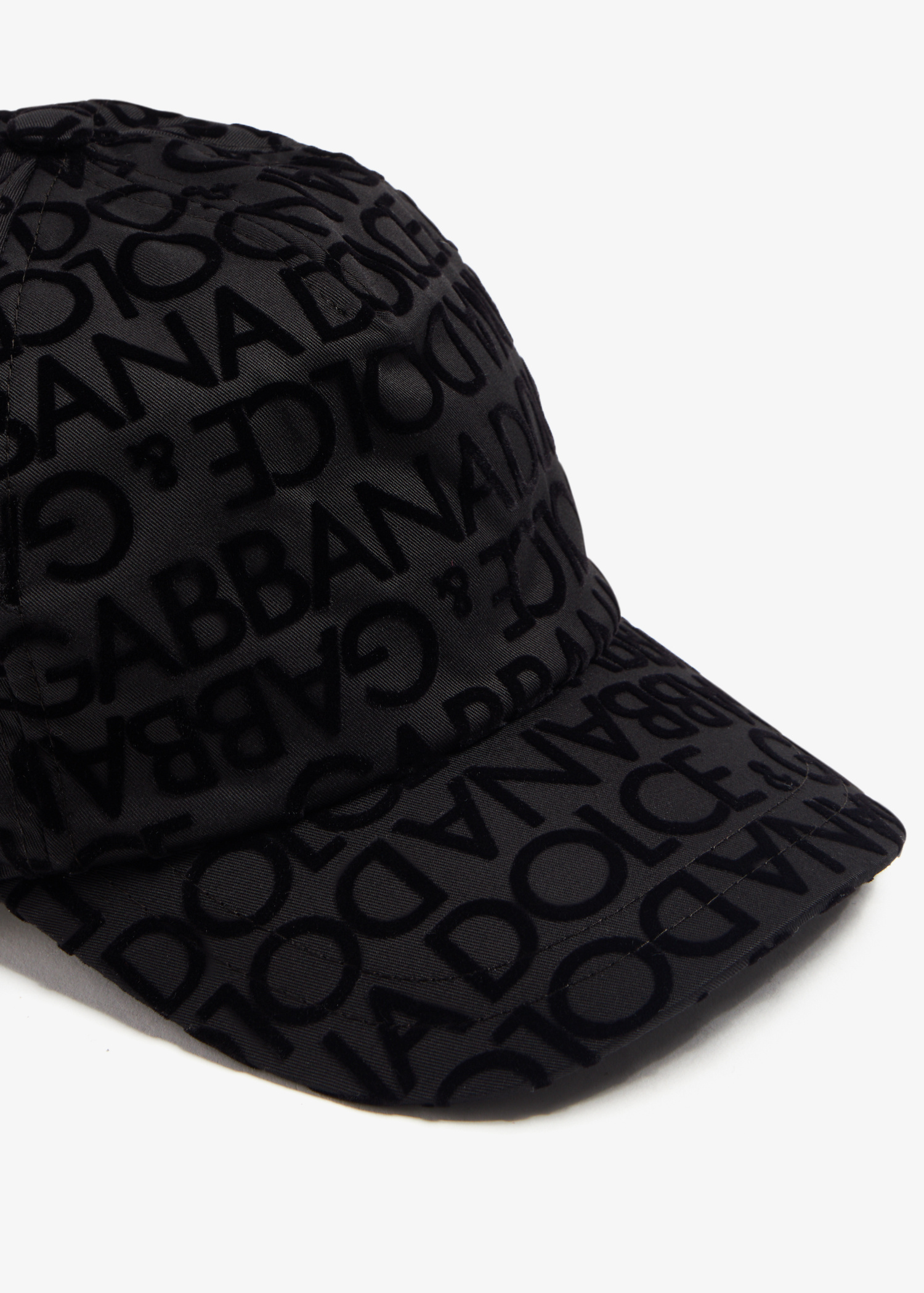 Cotton baseball cap with branded tag in Black for Men