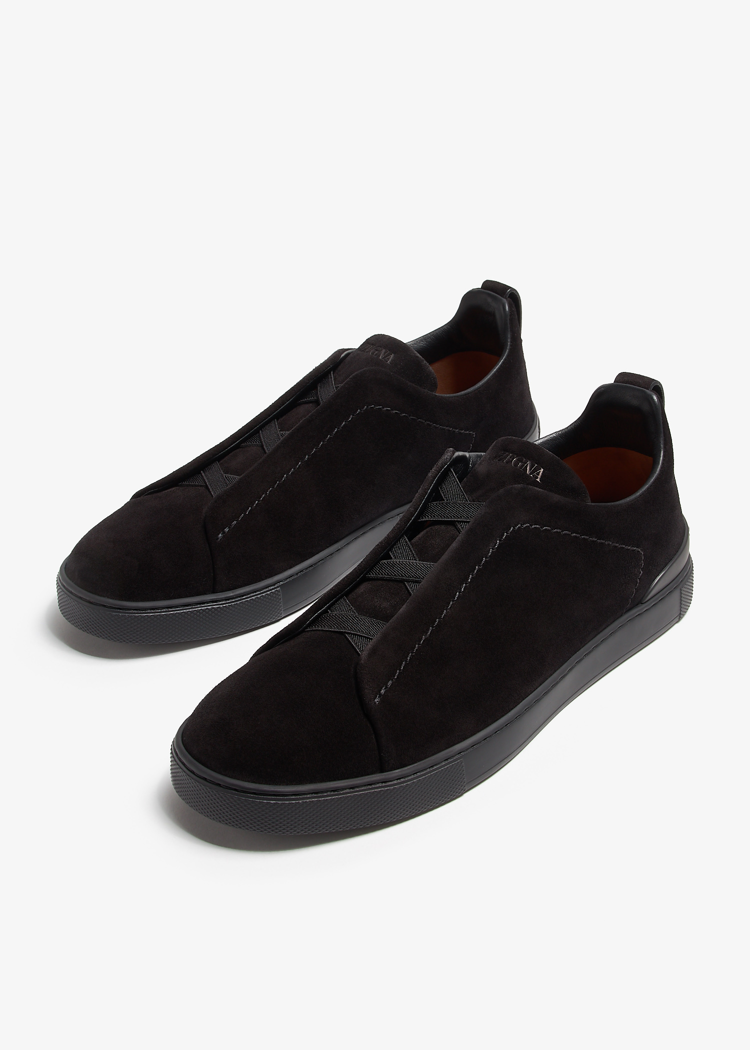 ZEGNA Triple Stitch sneakers for Men - Black in Qatar