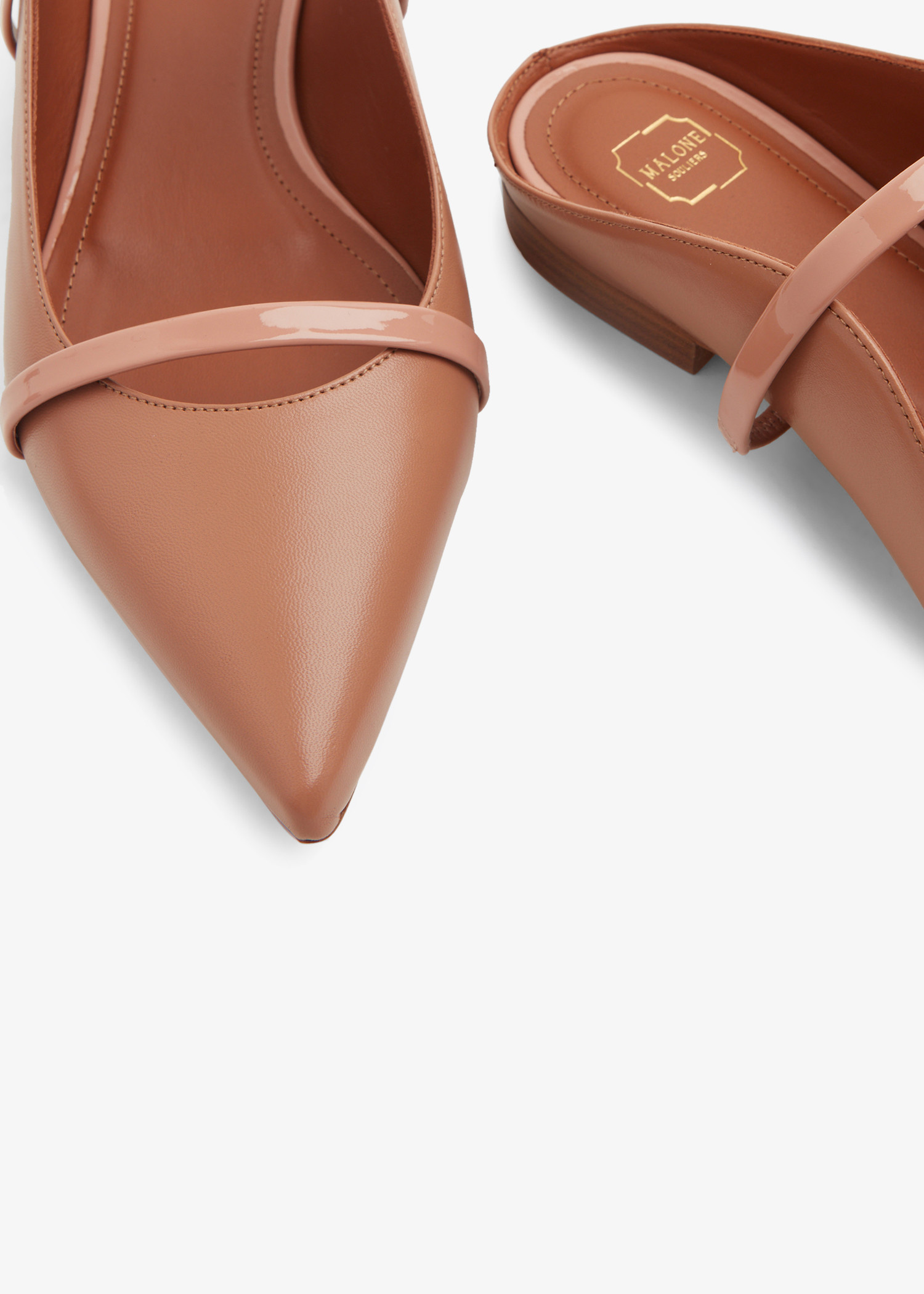 Malone Souliers Maureen flat mules for Women - Beige in