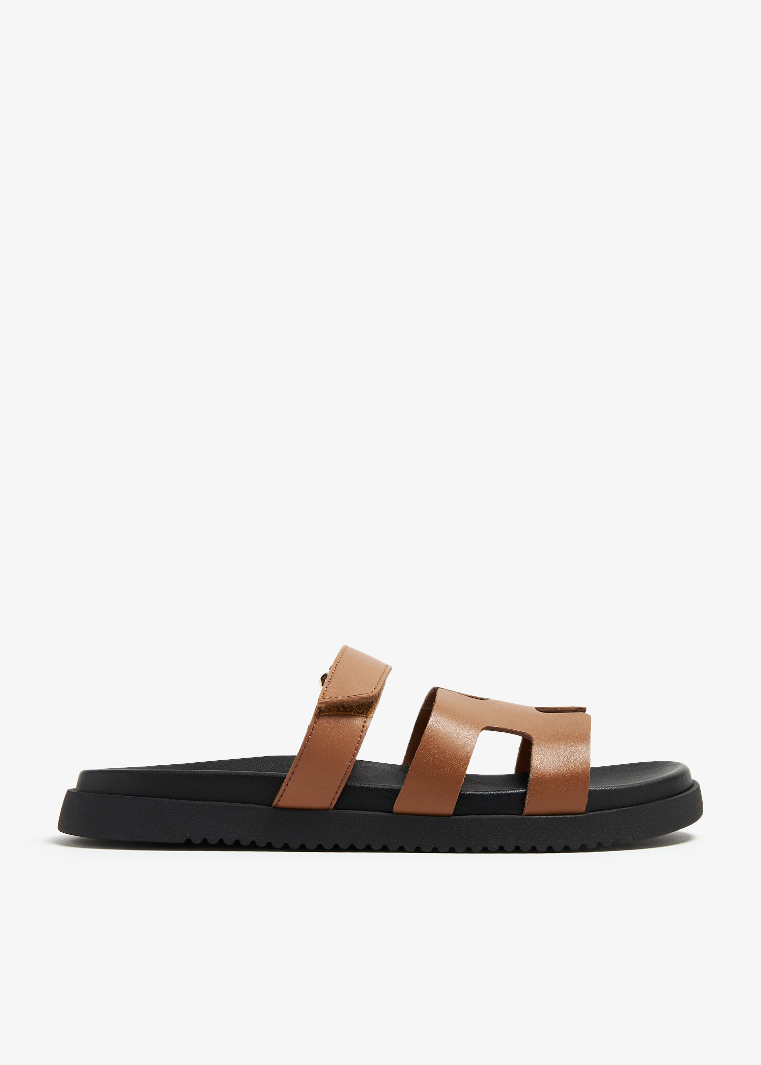 ★Steve Madden★ベスト商品★MAYVEN CAMEL LEATHER★サンダル MAYVEN Black Leather Flatform Slide Women's Sandal – Steve