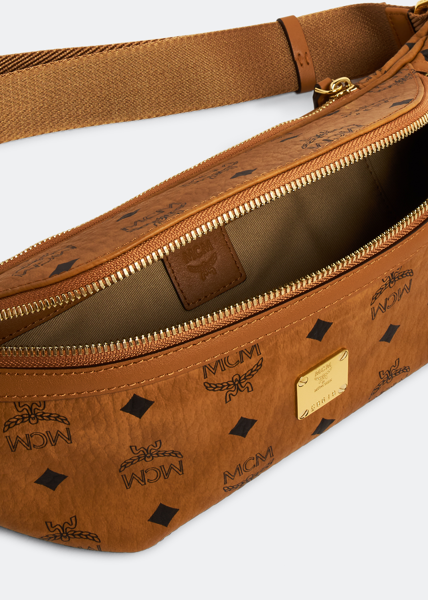 MCM Medium Fursten belt bag for Men - Brown in Qatar | Level