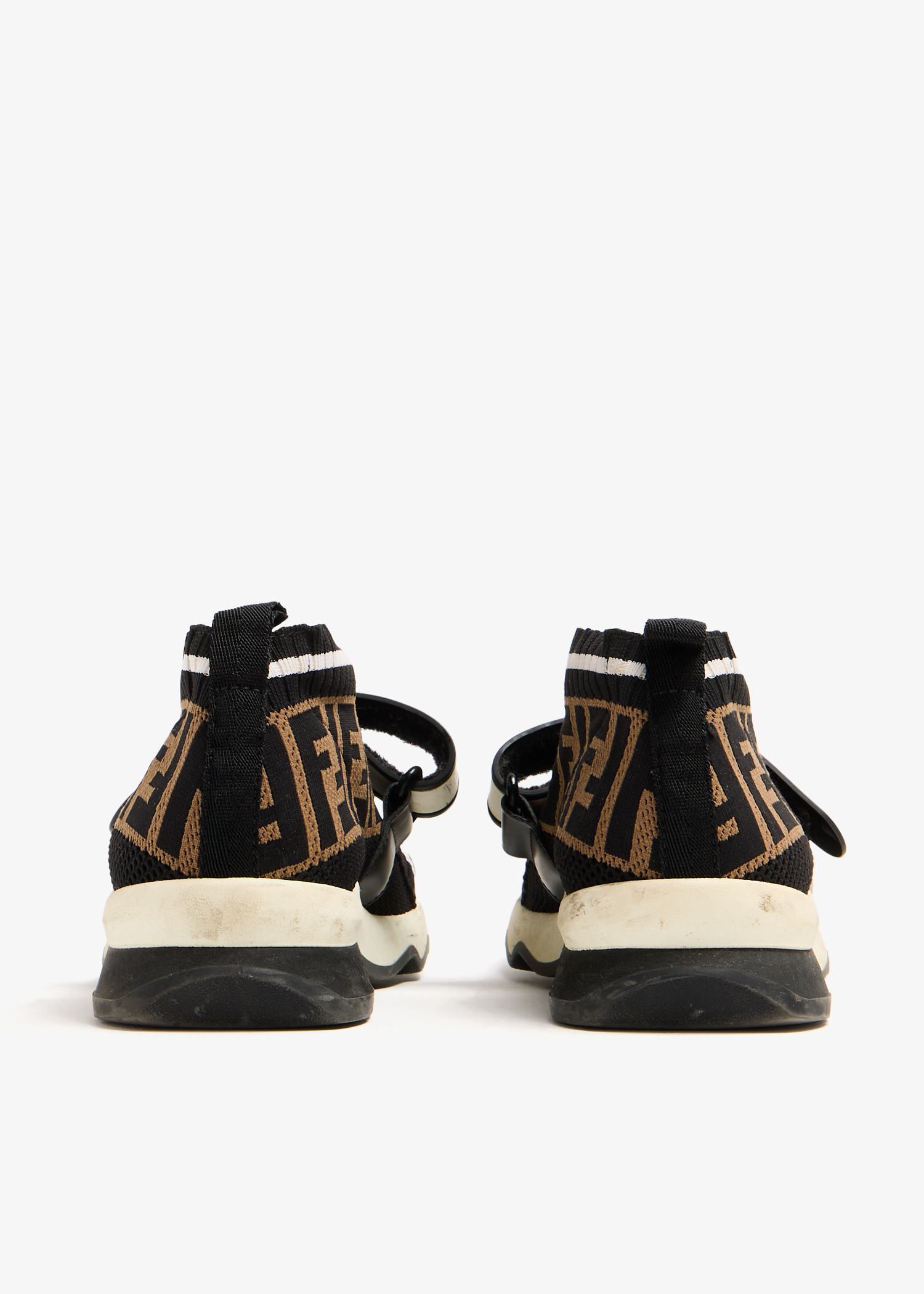 FENDI Pre-Loved FF sock sneakers for Women - Black in Qatar