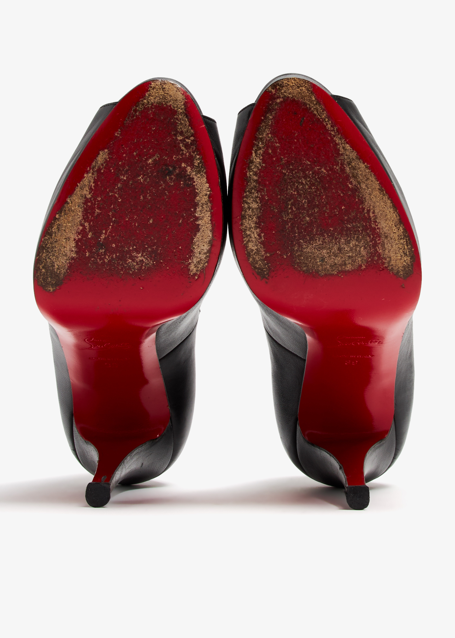 最新 Christian Louboutin Pre-Loved Peep Toe platform pumps for ハイヒール/パンプス