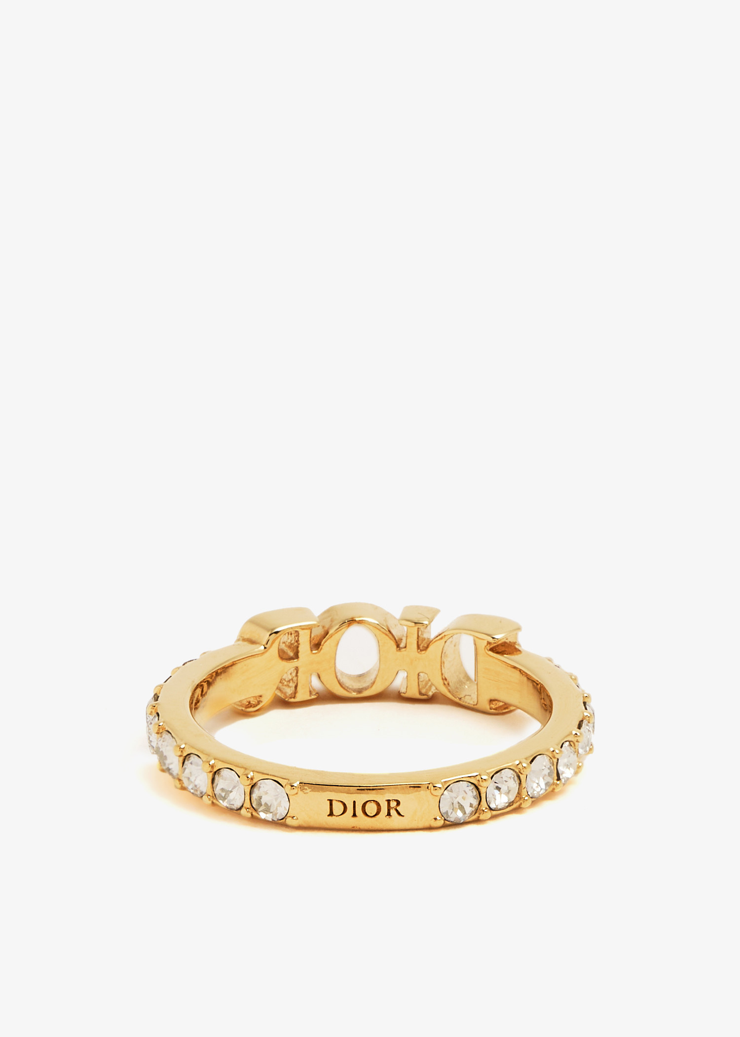 Dior Pre-Loved Dio(r)evolution crystal-embellished ring for