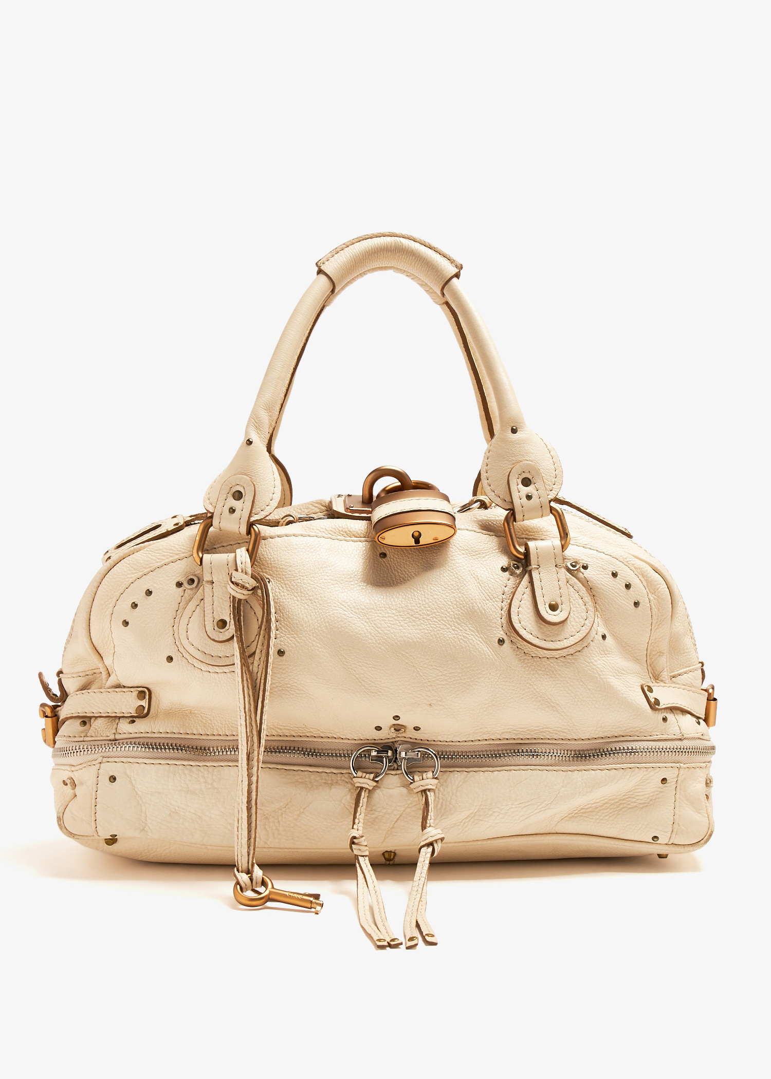Chloé Pre-Loved Paddington zipped satchel for Women - Beige