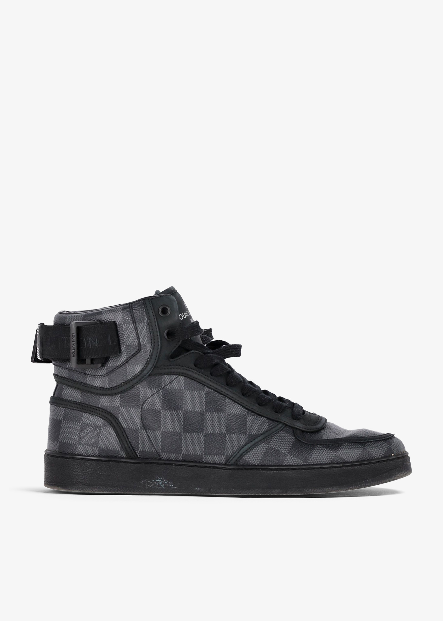 Louis Vuitton Damier Graphite Rivoli High-Top Sneaker Boot