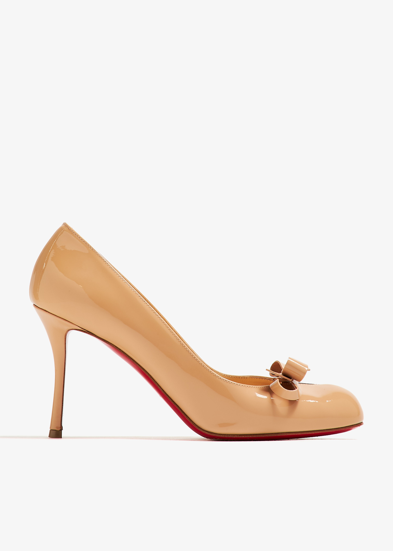 Christian Louboutin Beige Platform Heels with Zipper Size 39