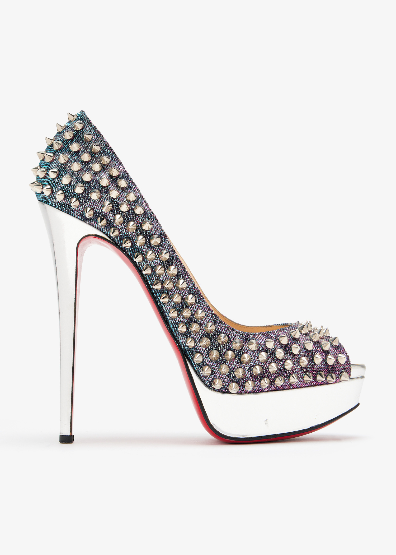 Christian Louboutin Pre-Loved Lady Peep Spikes pumps for