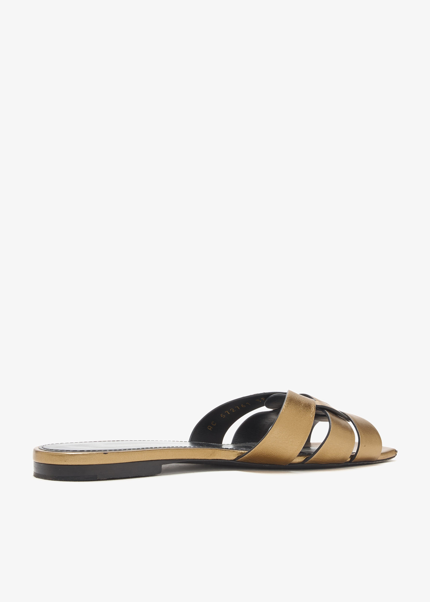 Saint Laurent Pre-Loved Tribute flat sandals for Women