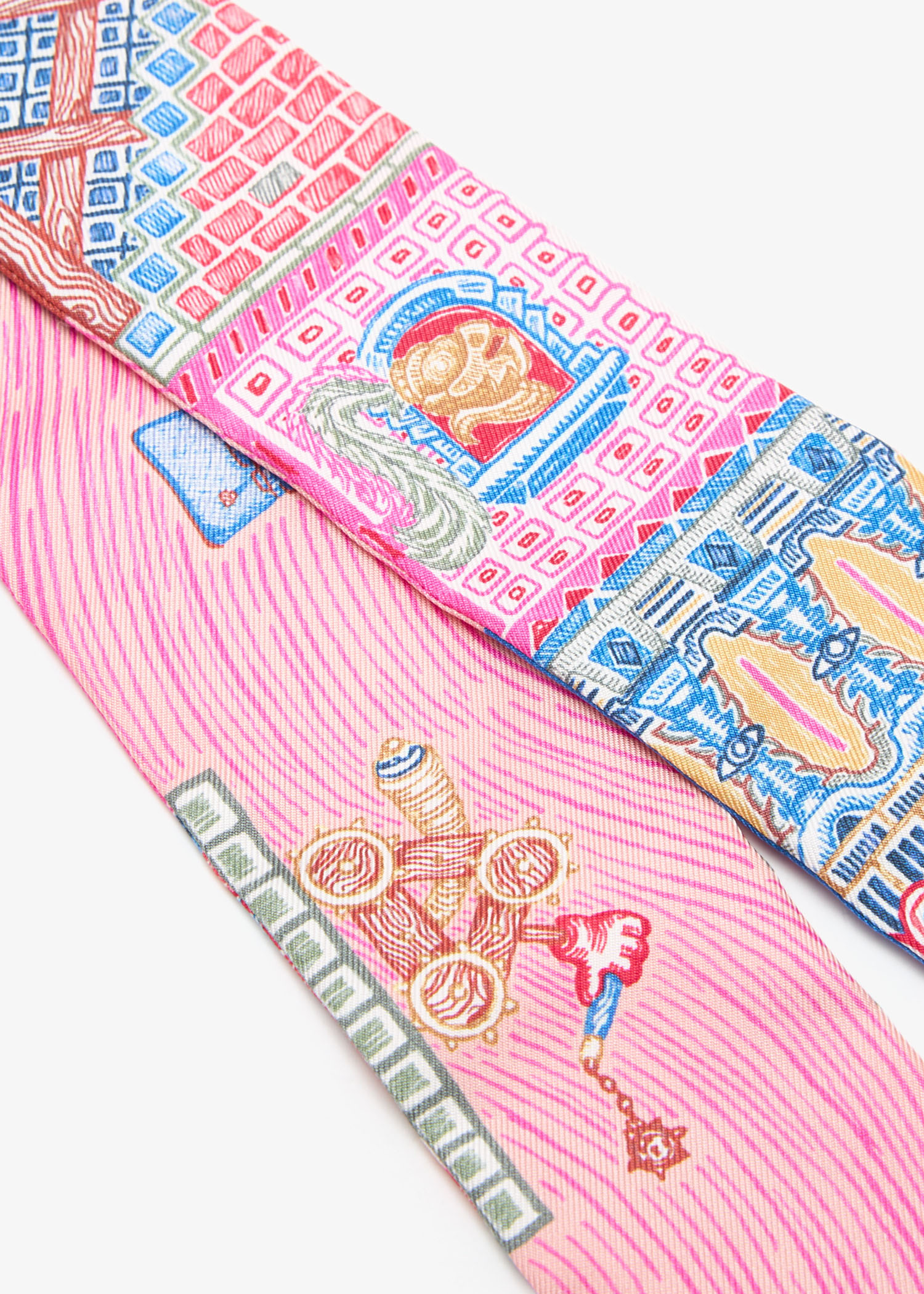Hermès Pre-Loved Super Silk Quest Twilly scarf for Women