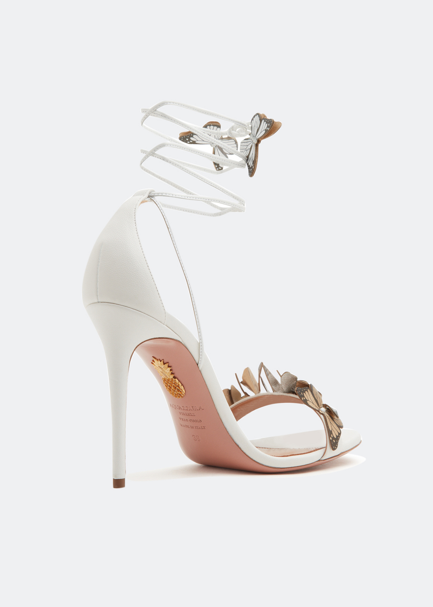 Aquazzura Papillon sandals for Women - White in Qatar