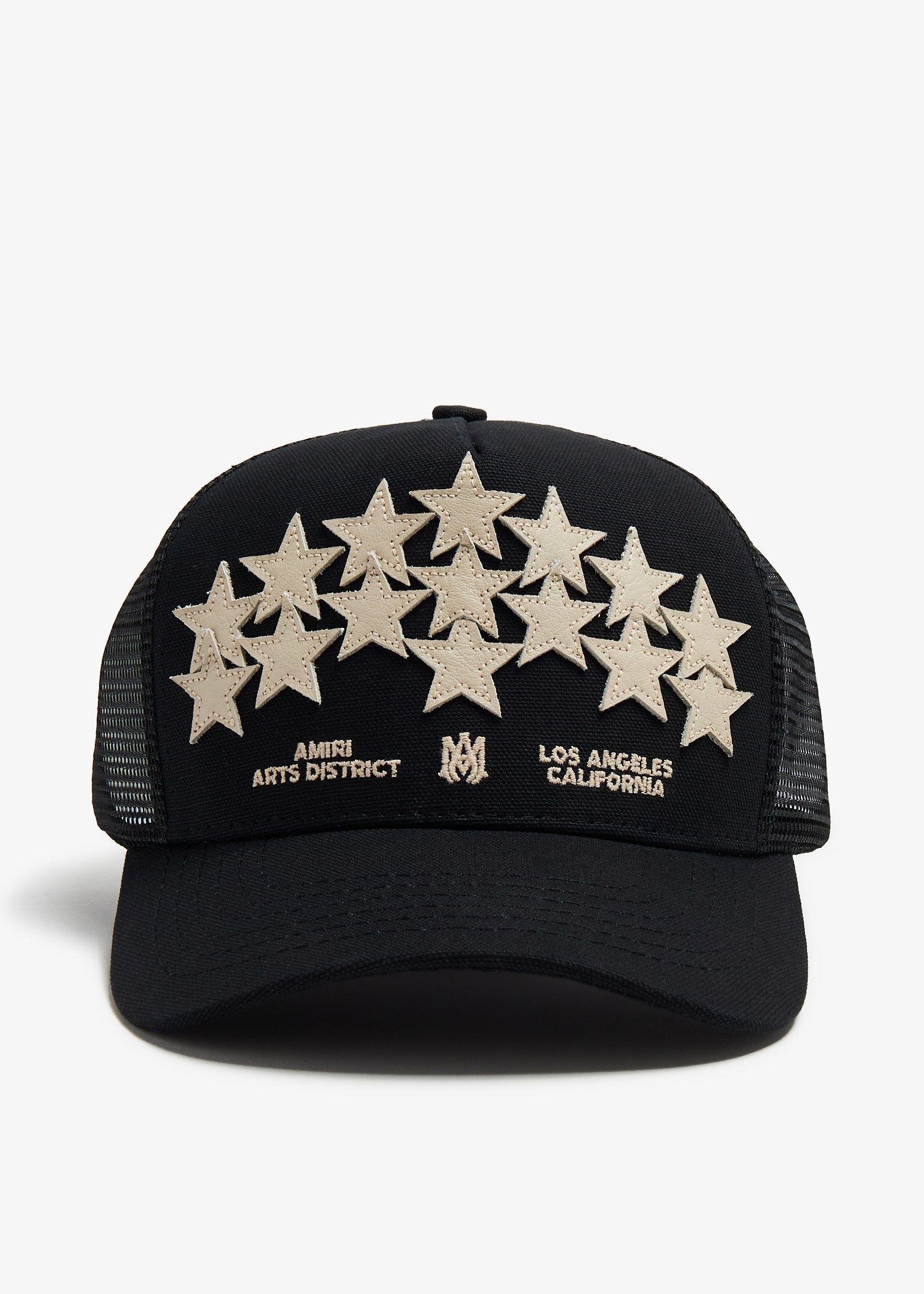 AMIRI Leather Star trucker cap for Men - Black in UAE