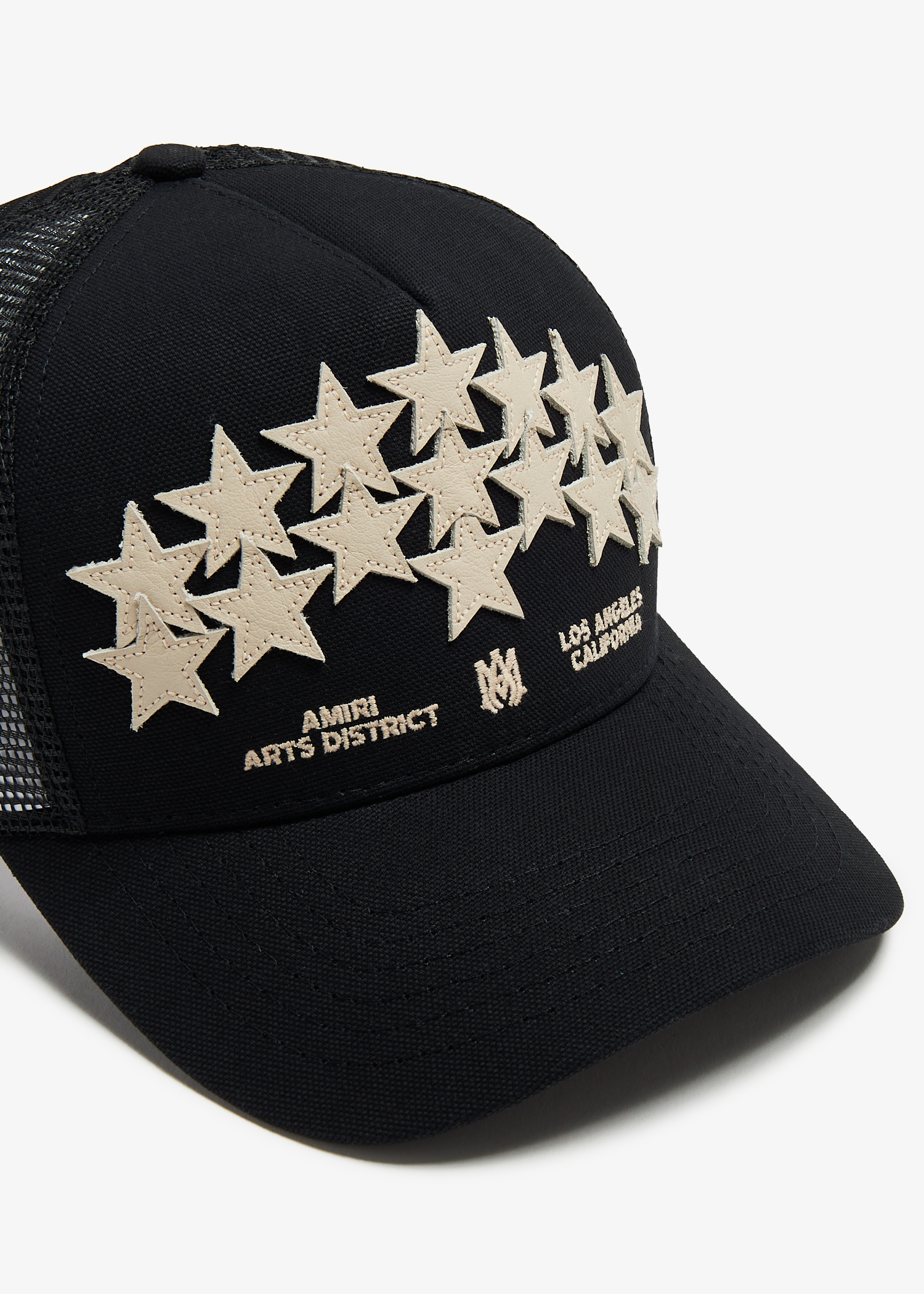 AMIRI Leather Star trucker cap for Men - Black in UAE