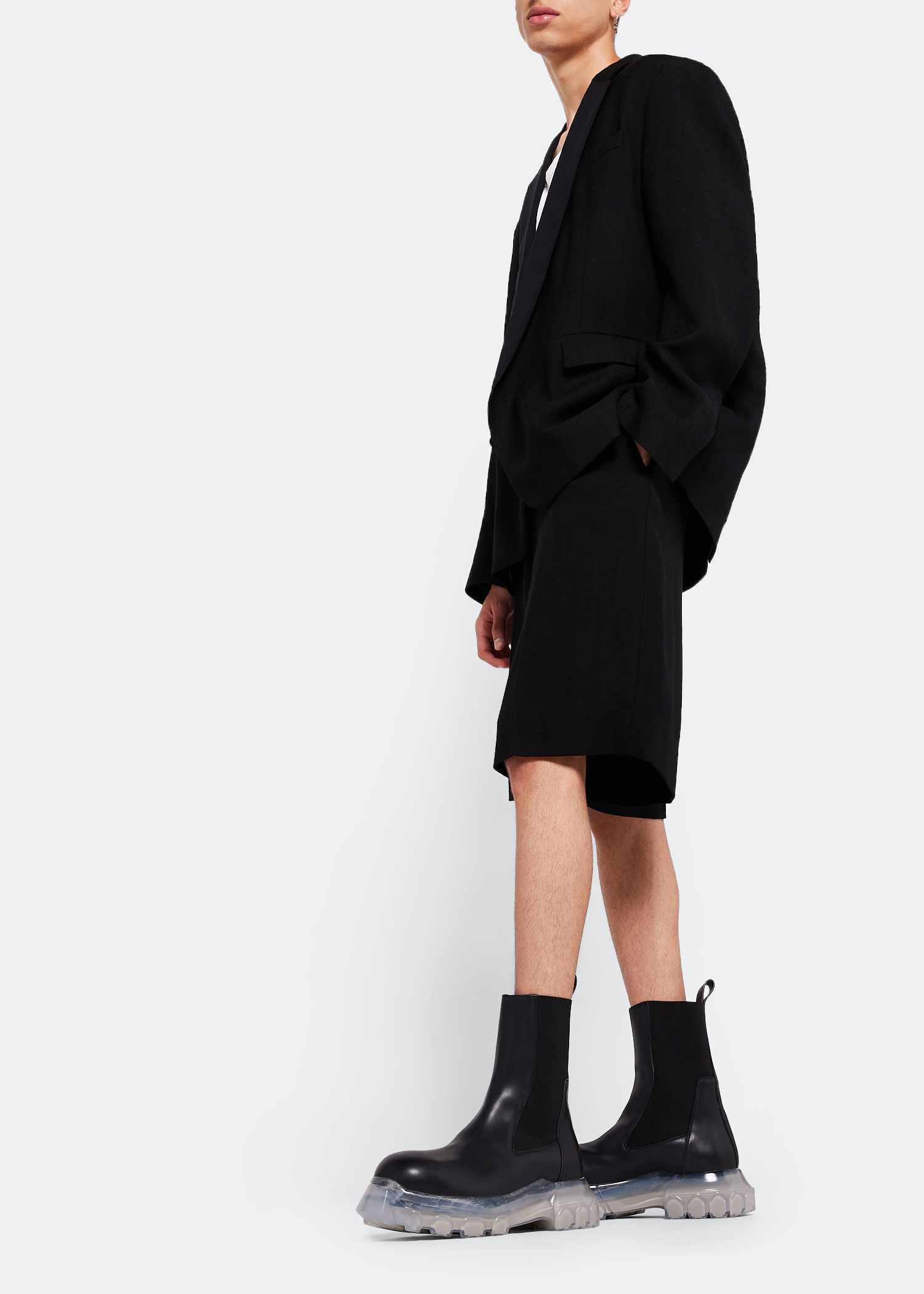 Rick Owens Beatle Bozo Tractor boots for Men - Black in Oman