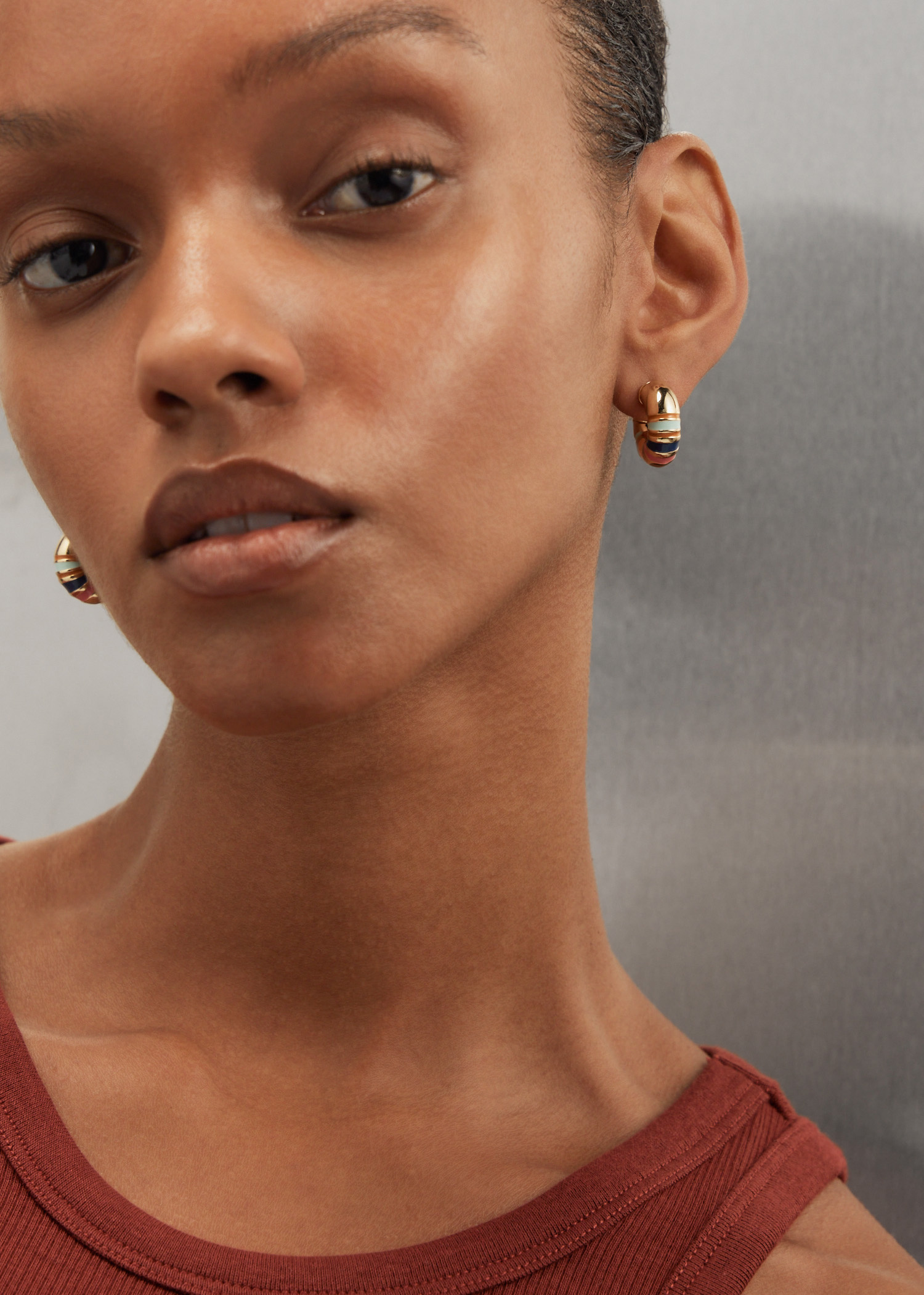 Roxanne Assoulin The Campania chubbies hoop earrings for