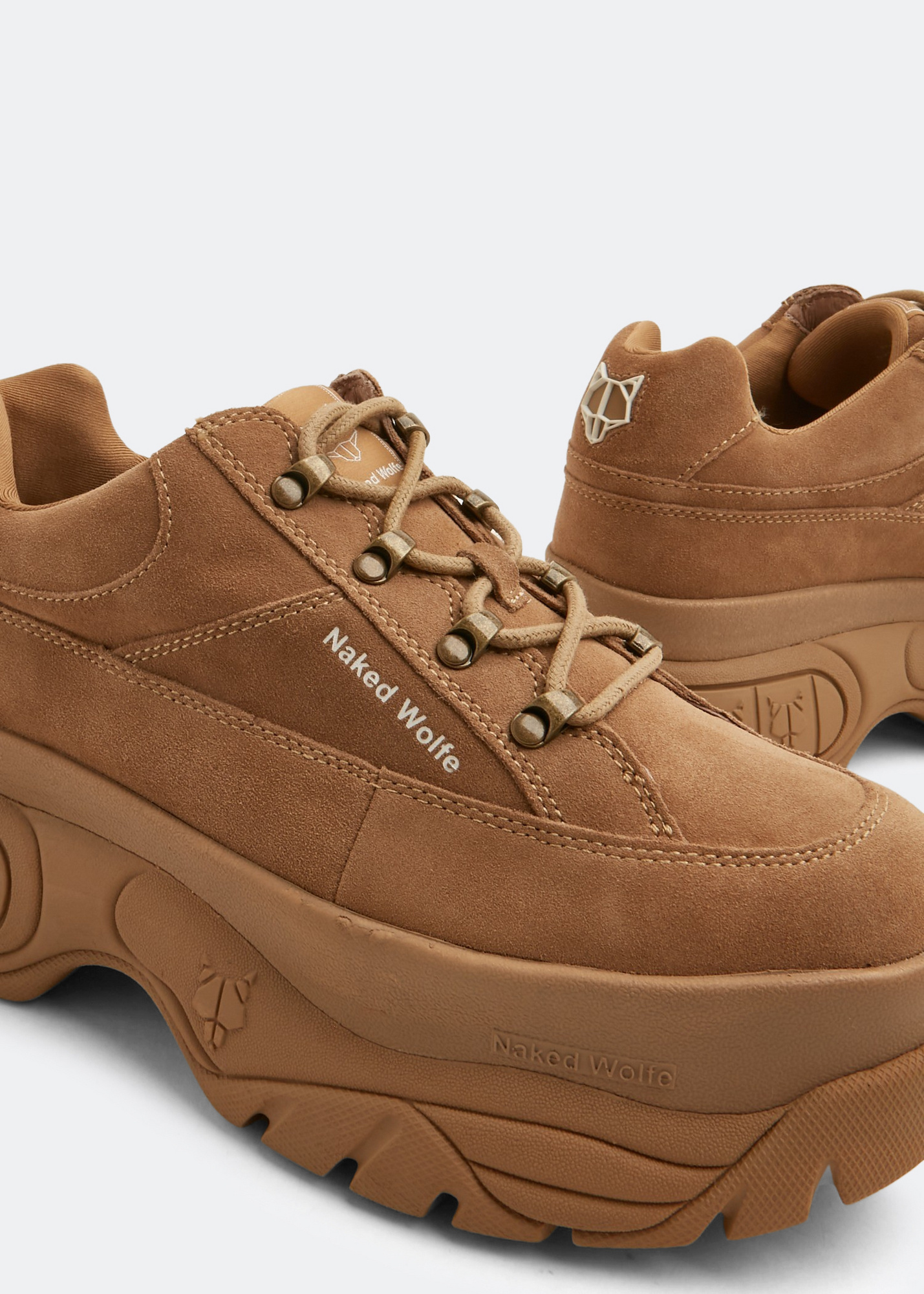 Naked Wolfe Sporty sneakers for Women - Brown in UAE | Level