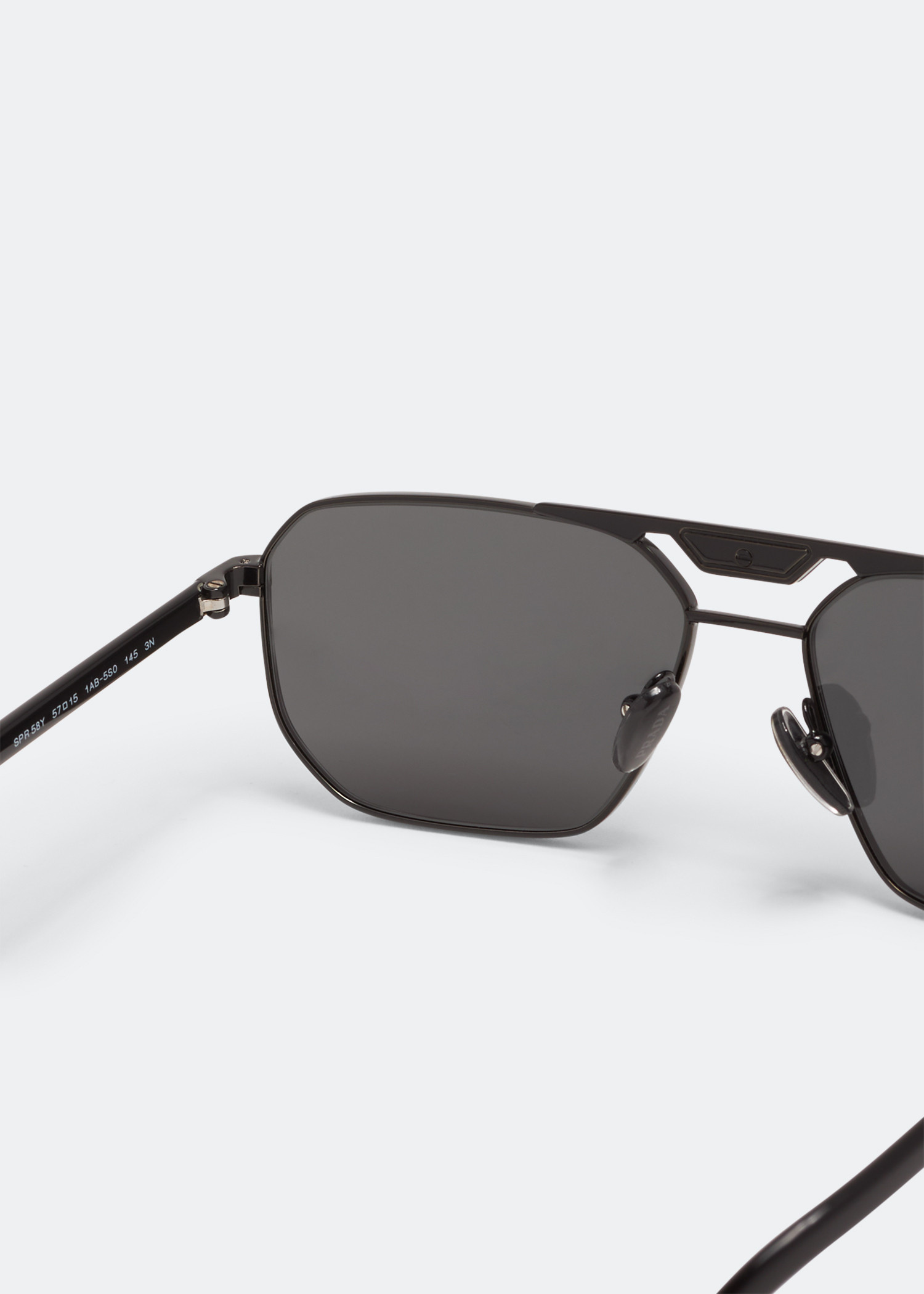 Prada Metal frame sunglasses for Men - Black in Qatar
