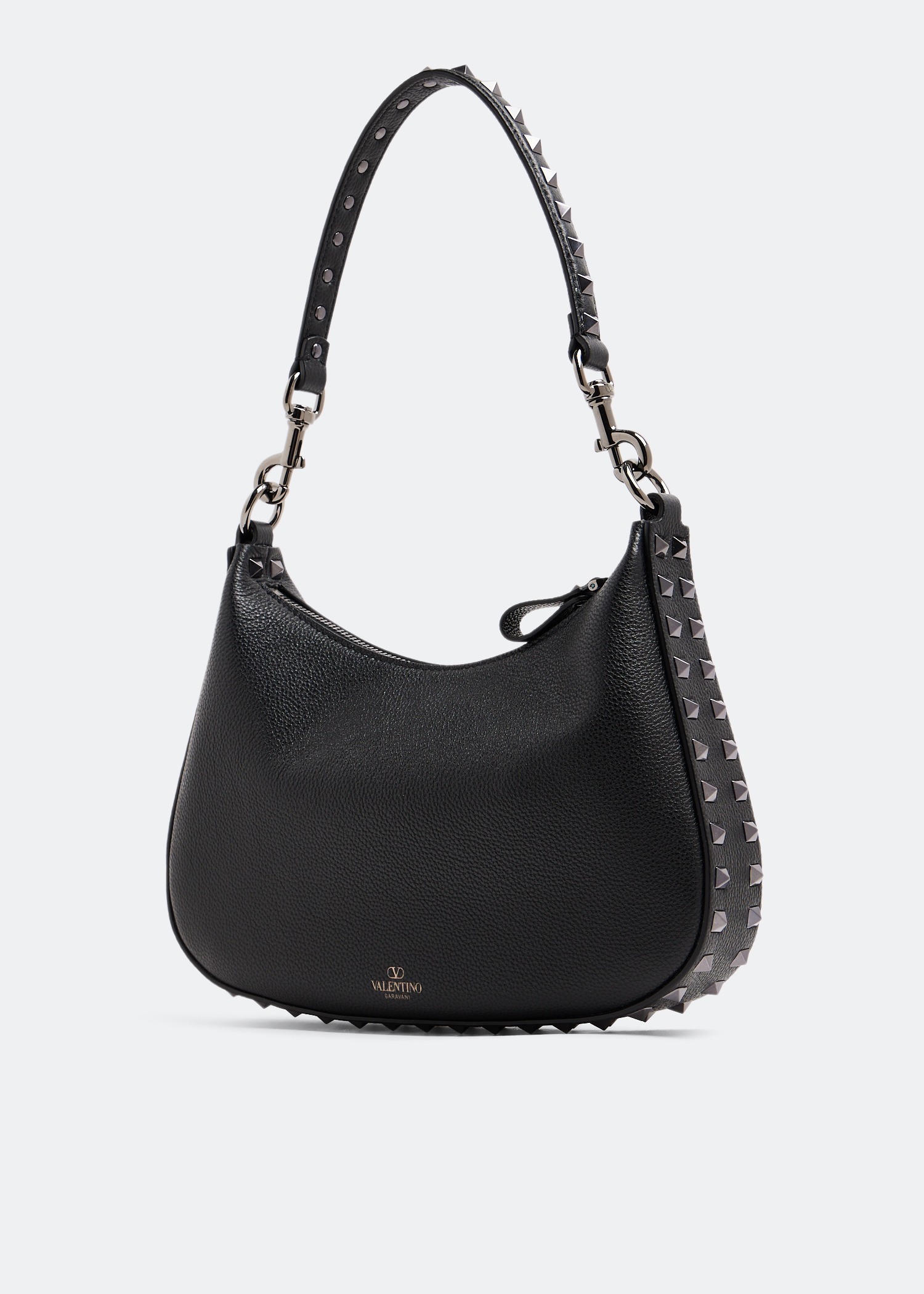 Valentino Garavani Rockstud small hobo bag for Women - Black