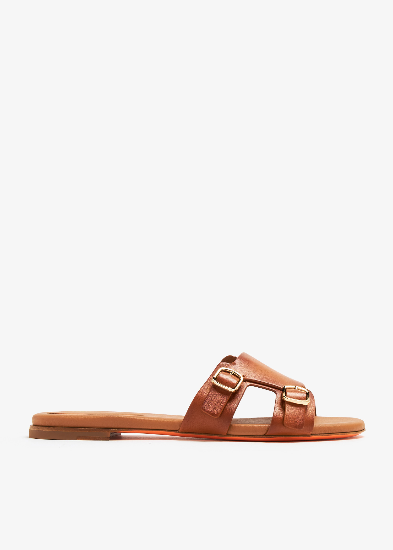 サンダル・ミュール SANTONI SS25 Sandals (WHIW71636HA2TOOX O50) Santoni Calypso 76MM Leather Sandals | Saks Fifth Avenue
