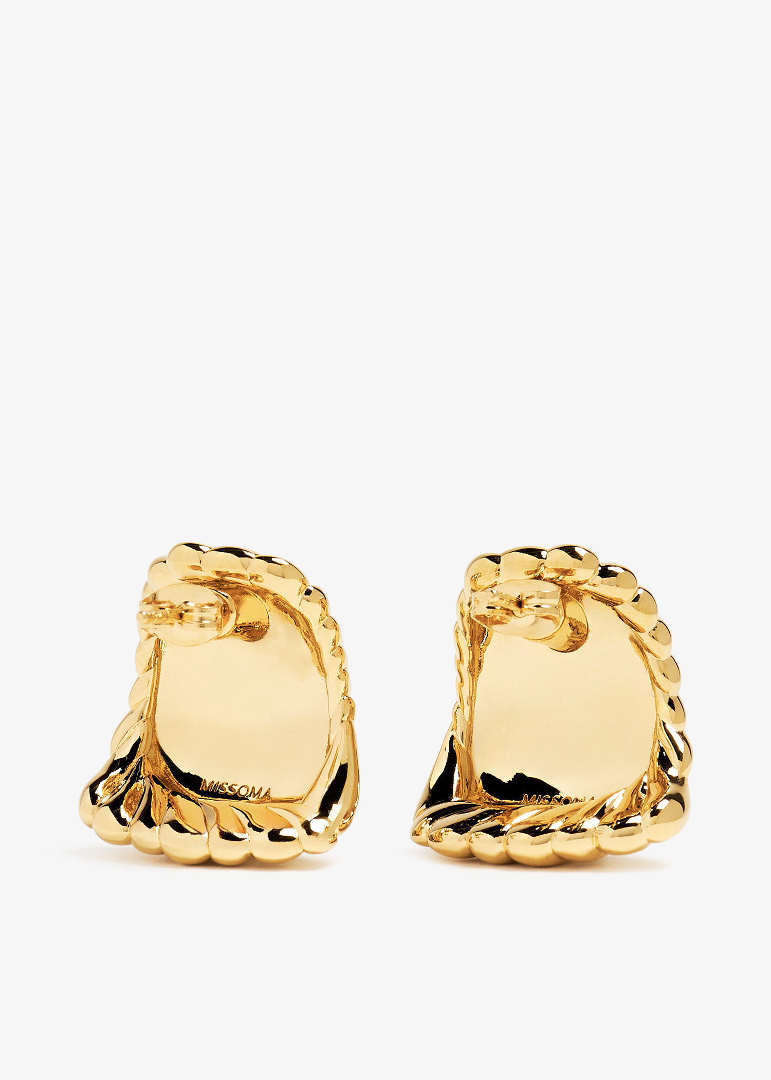 【MISSOMA】Ripple オーバーサイズ スタッド ピアス ゴールド 金 Missoma Ripple oversized stud earrings for Women - Gold in