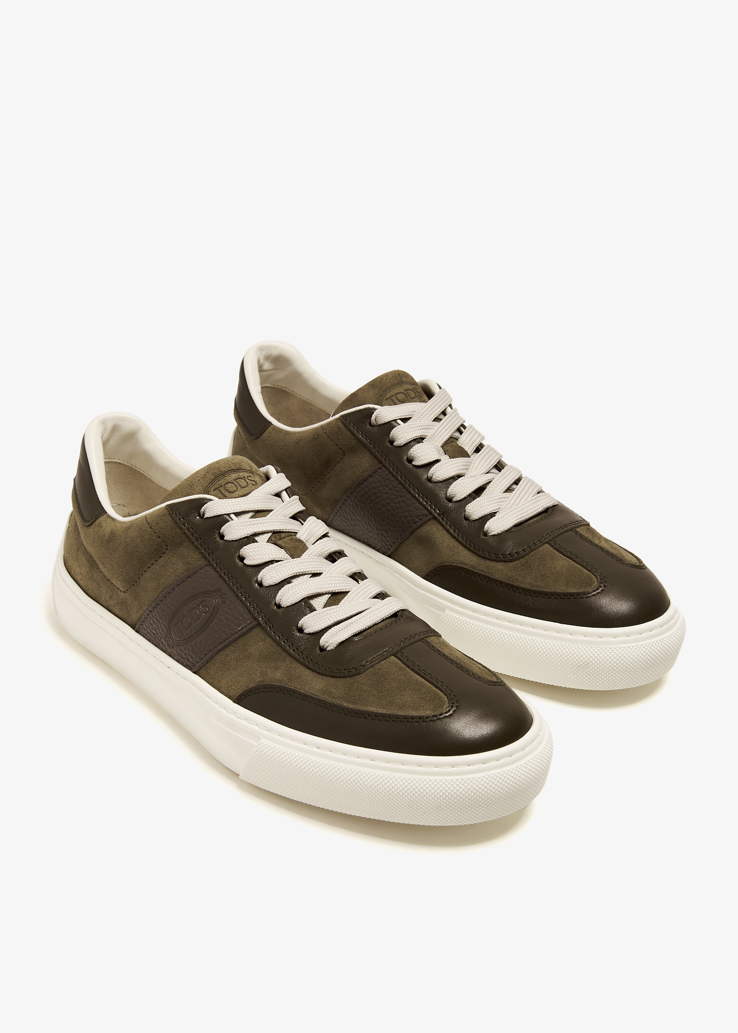スニーカー Tod'S Tod S Smooth Leather And Suede Sneakers Man MULTICOLOUR Tod's Sneakers in Suede XXM03E0GC50B4P5M7P61