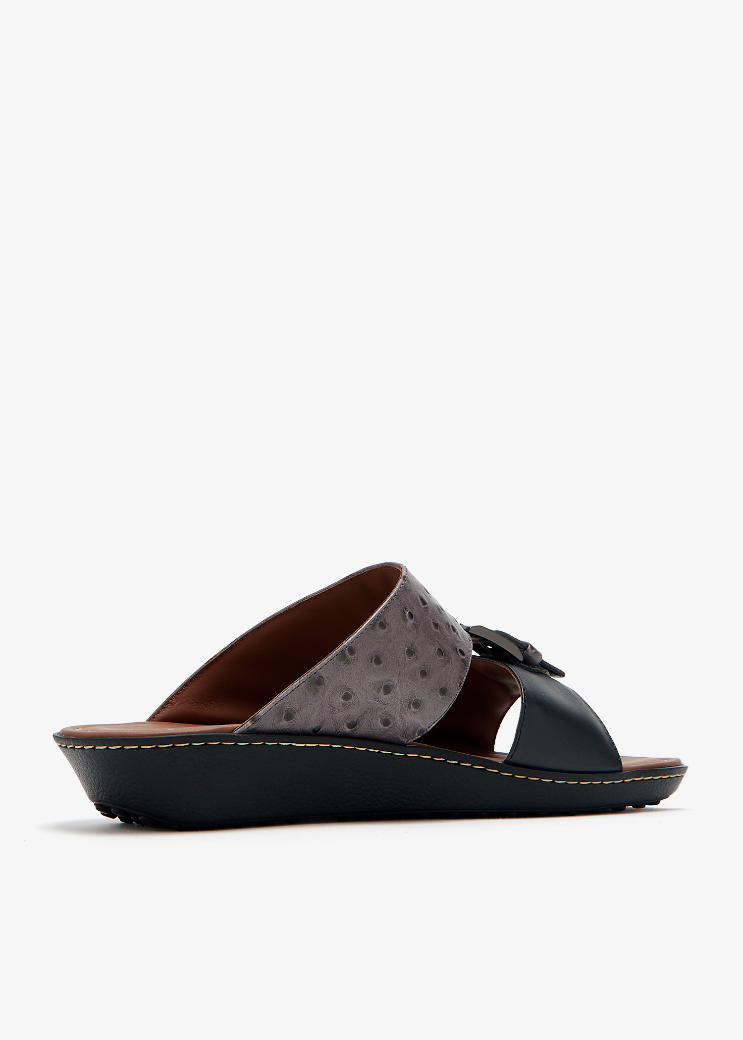 Tod's Leather Arabic sandals for Men - Grey in UAE | Level Shoes