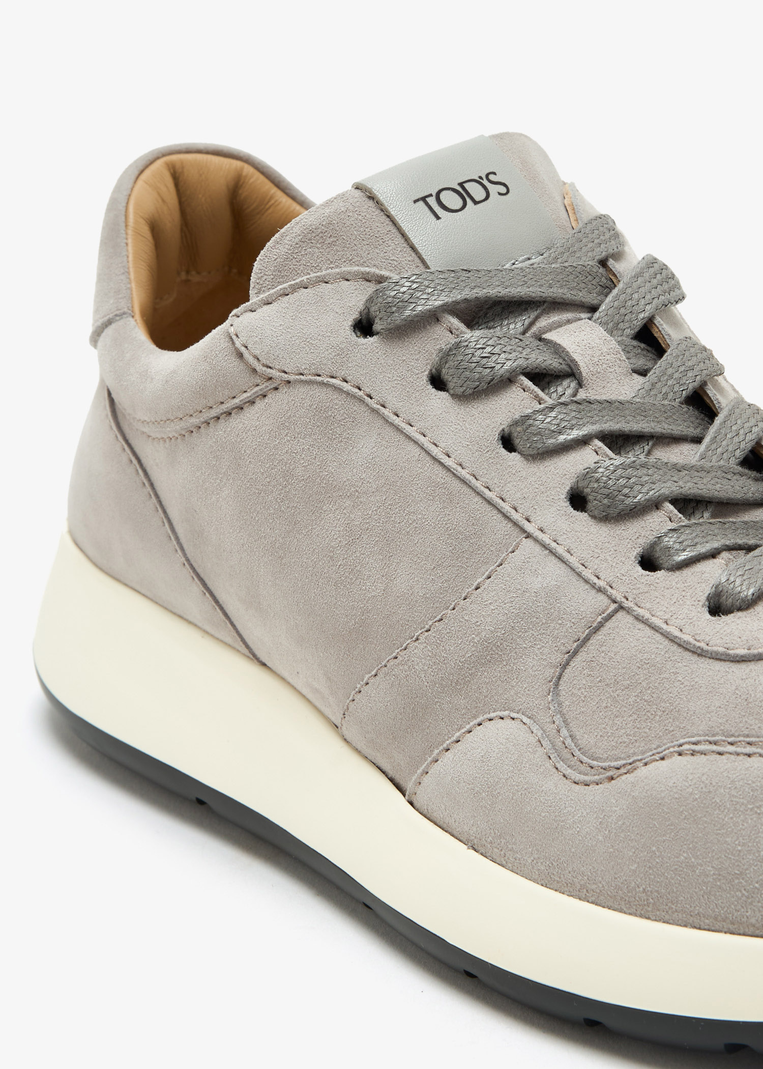 Tod's Suede sneakers for Men - Grey in UAE | Level Shoes