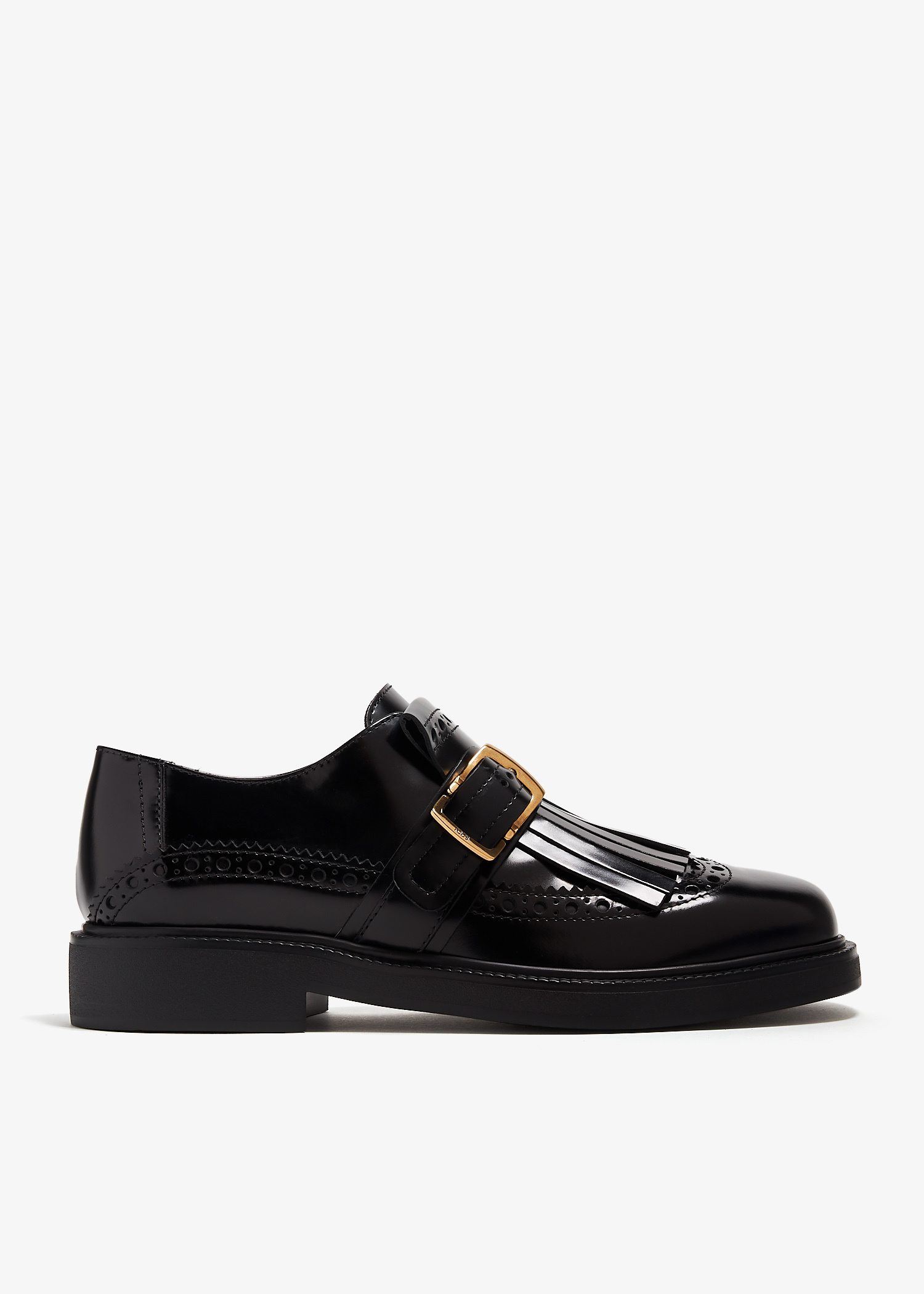 贈り物 - Women for shoes strap monk Leather Tod's Black UAE in 靴
