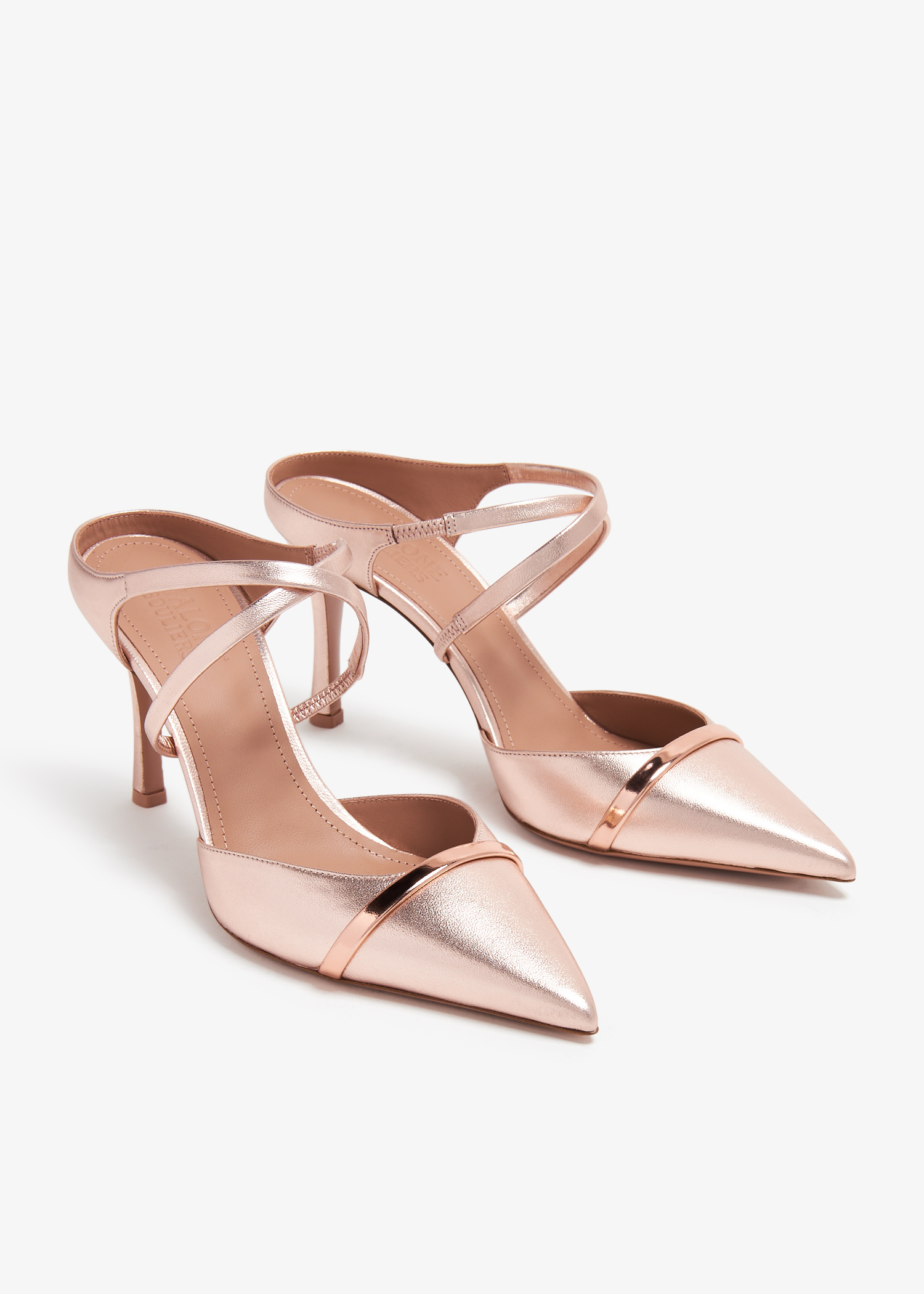 Malone Souliers Yoana 80 mules for Women - Metallic in UAE