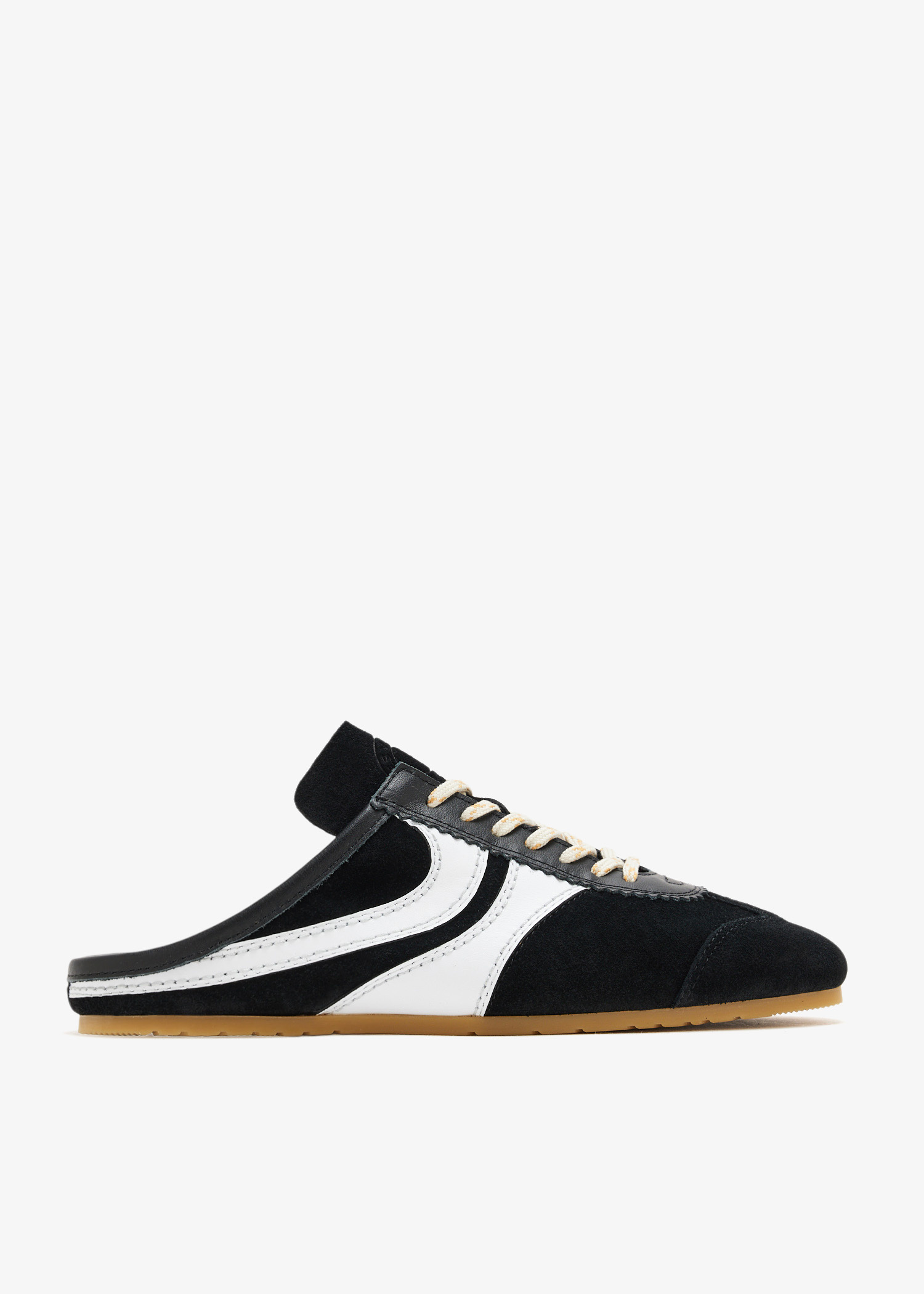 Dries Van Noten Suede sneaker mules for Women - Black in USA