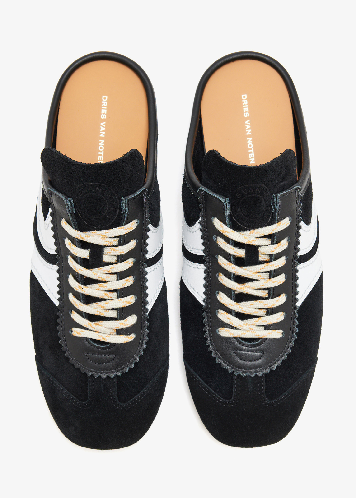 Dries Van Noten Suede sneaker mules for Women - Black in USA