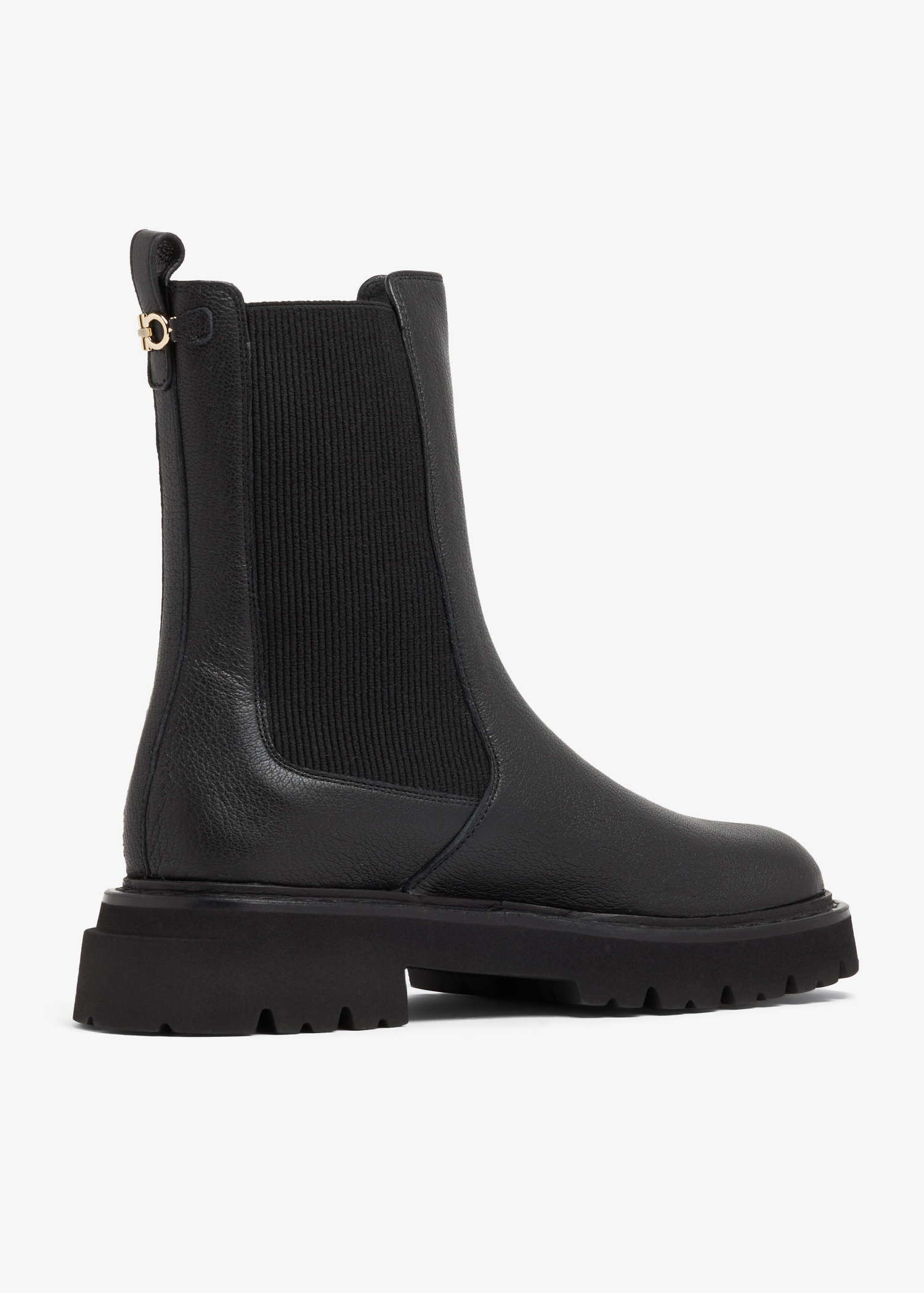 Ferragamo Double Gancini Chelsea boots for Women - Black in USA