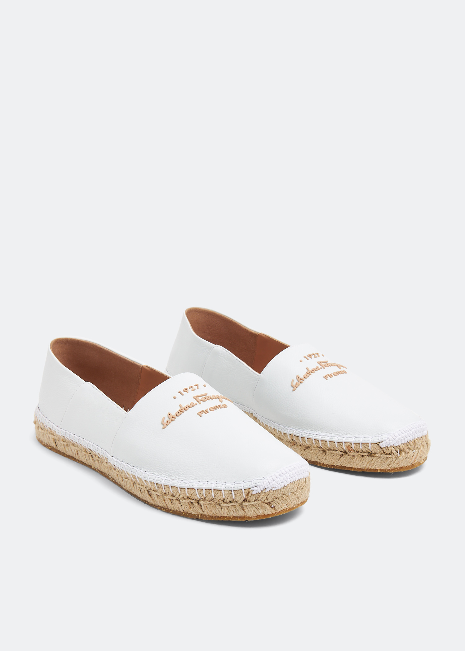 新品SalvatoreFerragamoシューズsize9 25. 5-26cm Ferragamo Susana espadrilles for Women - White in USA | Level Shoes