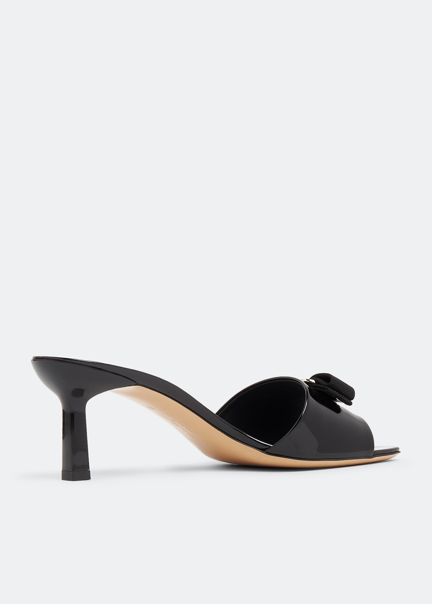 Ferragamo Vara bow slide sandals for Women - Black in UAE
