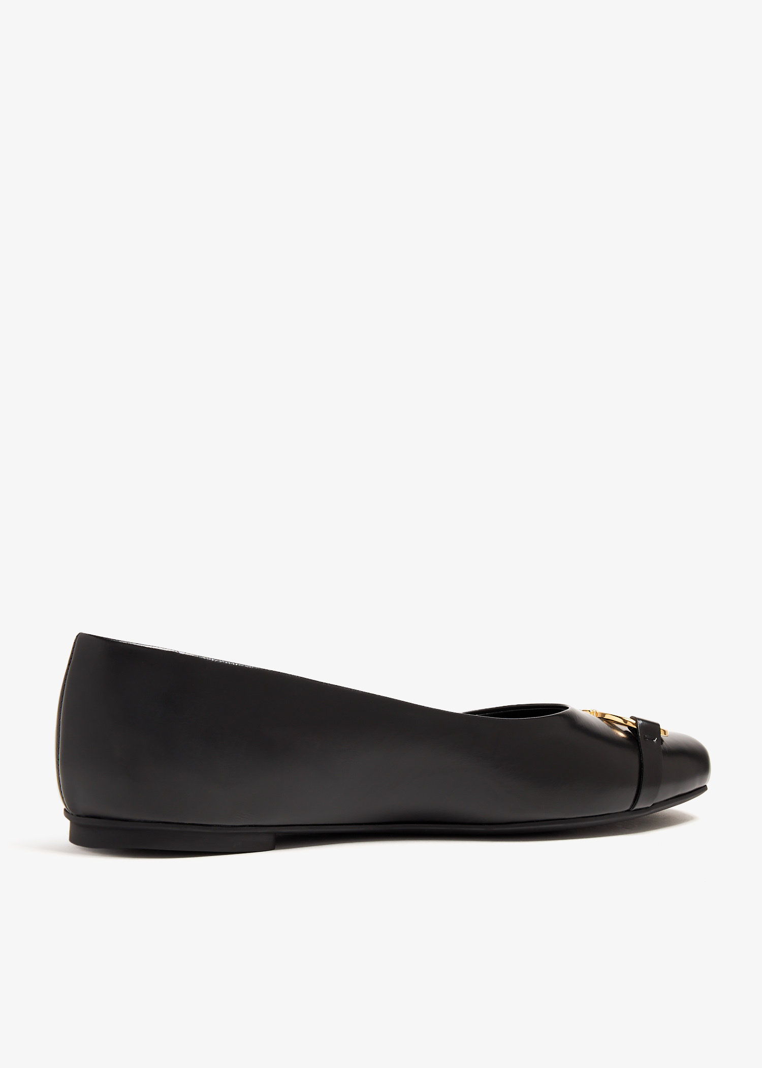 バレエシューズ FERRAGAMO BLACK GANCINI HEELED BALLERINA IN SUEDE Ferragamo Black Gancini heeled ballerina in suede | TheDoubleF