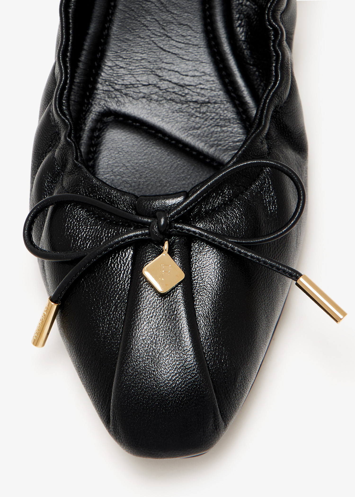 Ferragamo Elasticated ballet flat for Women - Black in UAE