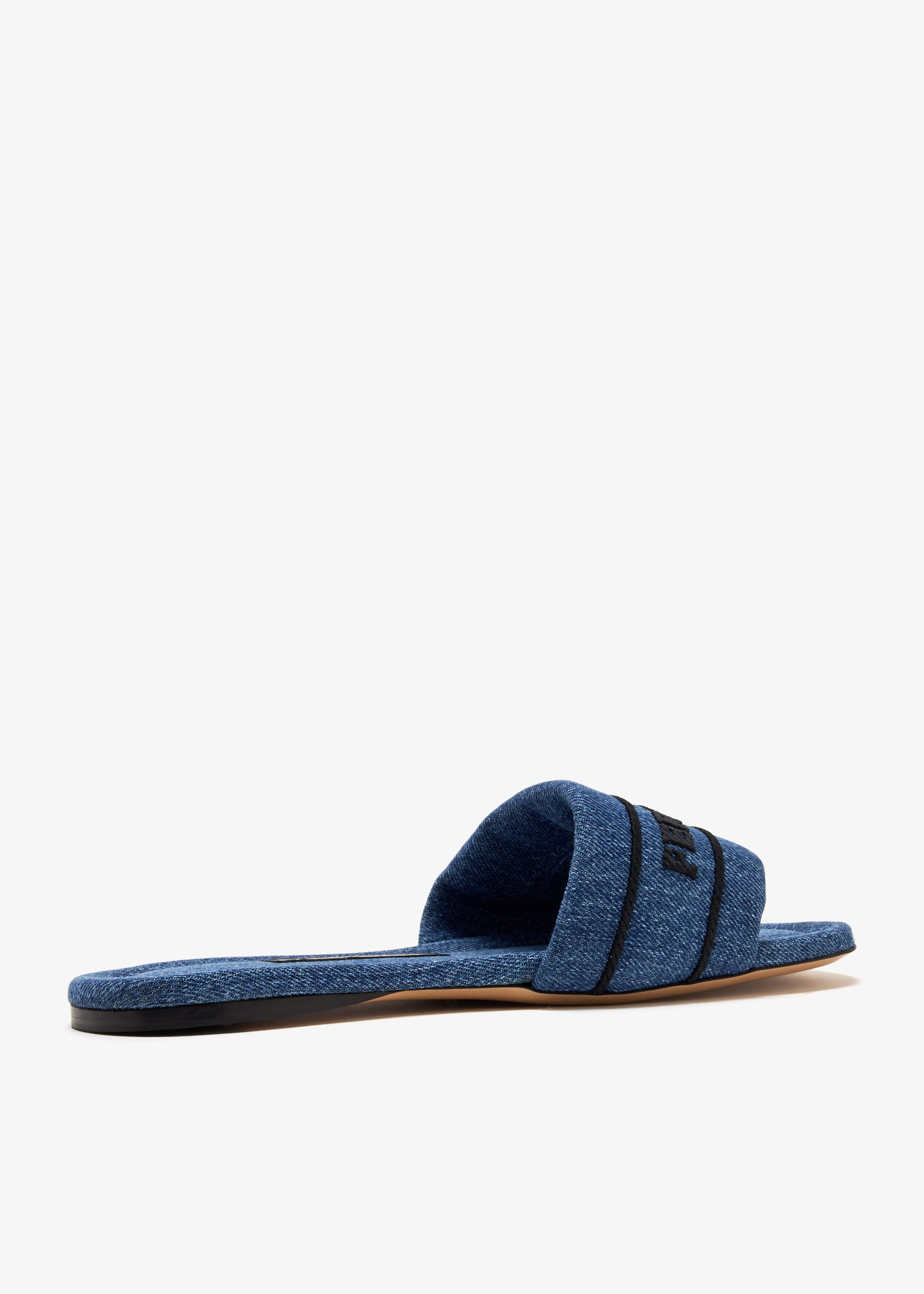 Ferragamo Logo slide sandals for Women - Blue in USA | Level Shoes