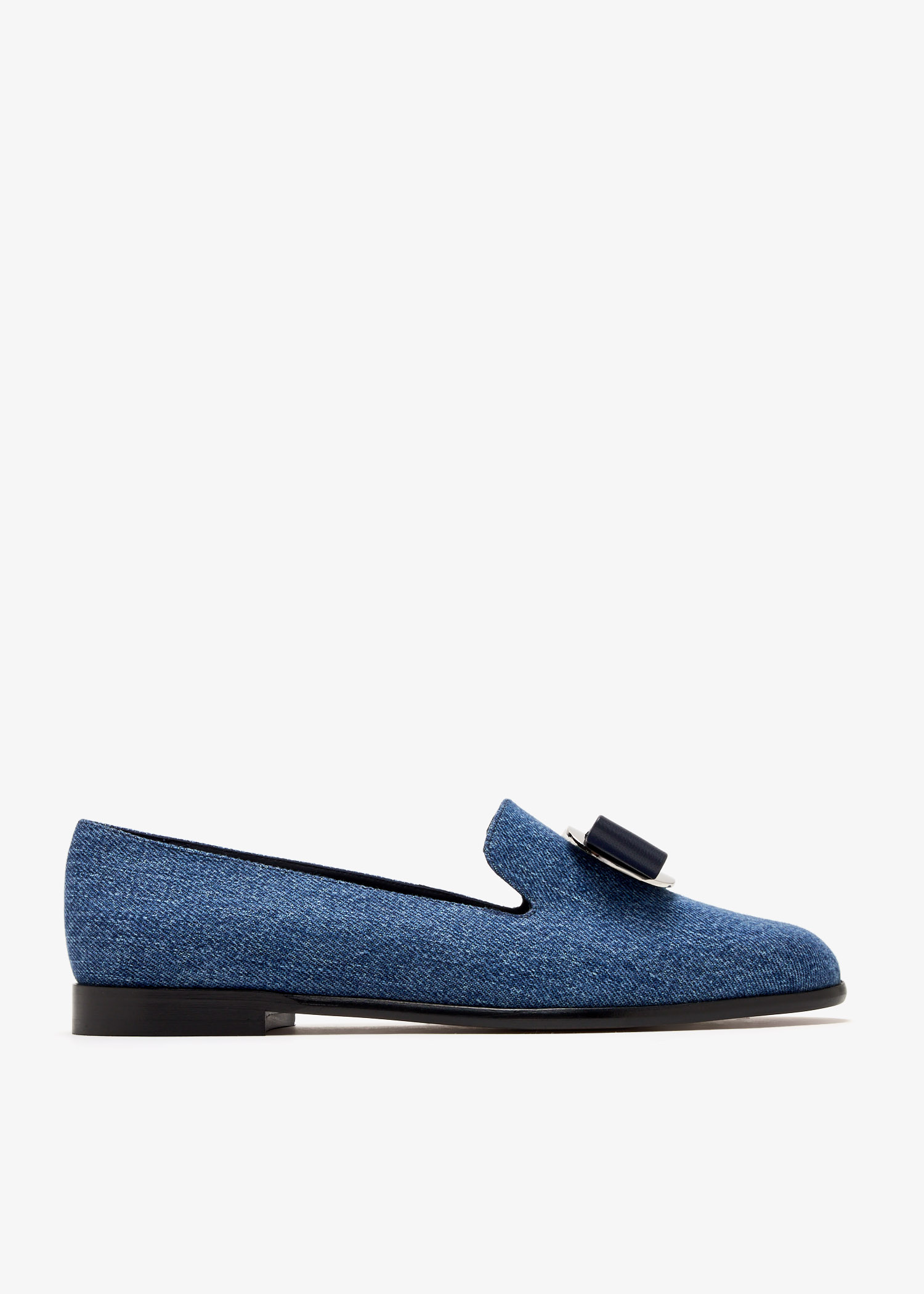 FERRAGAMO 781035STONE 関税送料込 Ferragamo Zamira loafers for Women - Blue in USA | Level Shoes