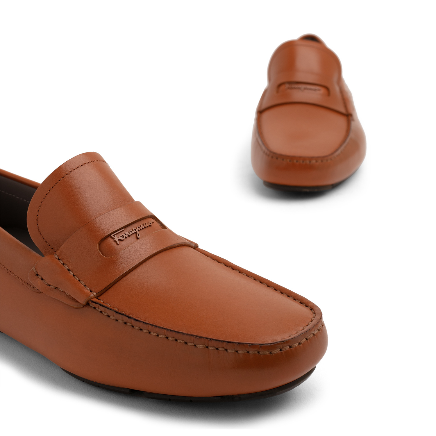 Ferragamo Newton loafers for Men - Brown in USA | Level Shoes