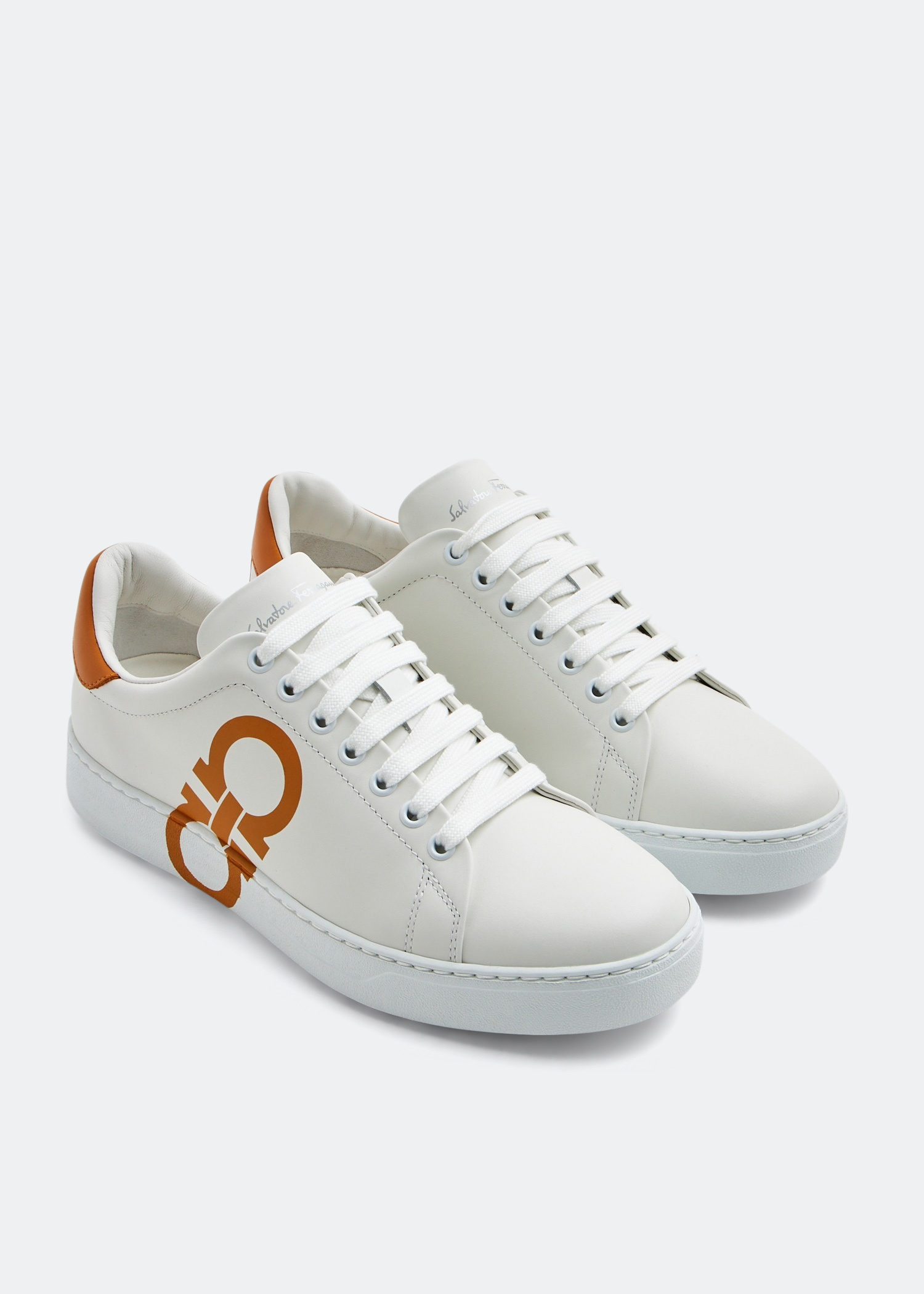 Ferragamo Gancini sneakers for Men - White in UAE | Level Shoes Ferragamo Gancini sneakers for Men - White in UAE | Level Shoes