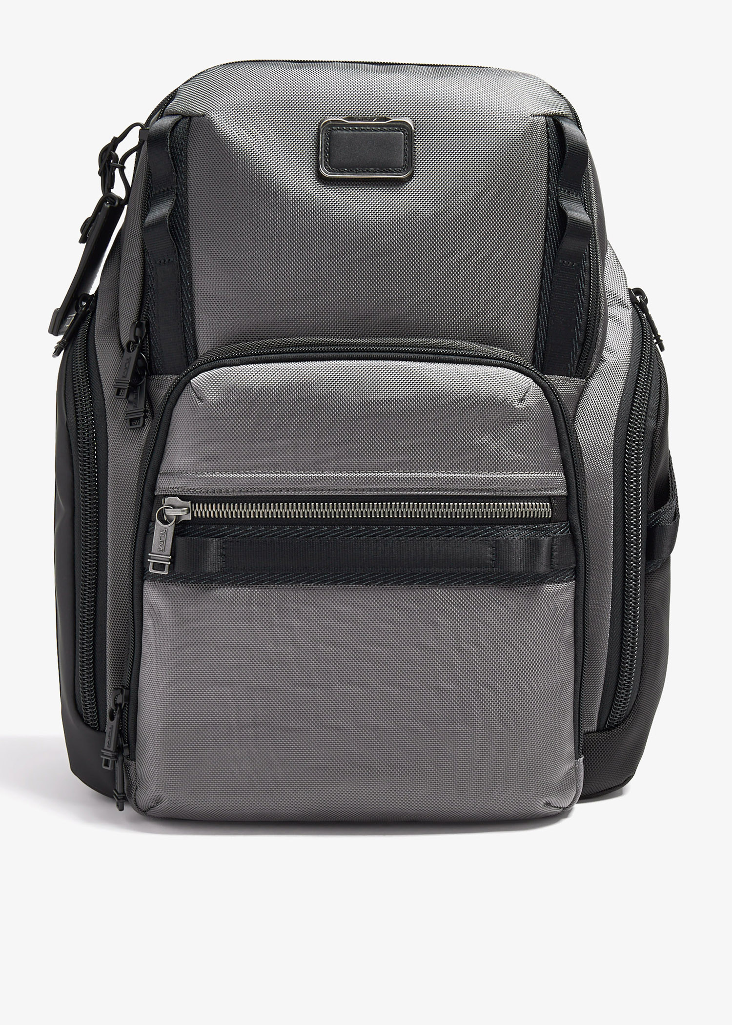 tumi alpha bravo knox backpack reflective silver Navigation Terra Brown padded back that works with telescoping handles of compatible luggage for easy off TUMI Alpha Bravo Search backpack