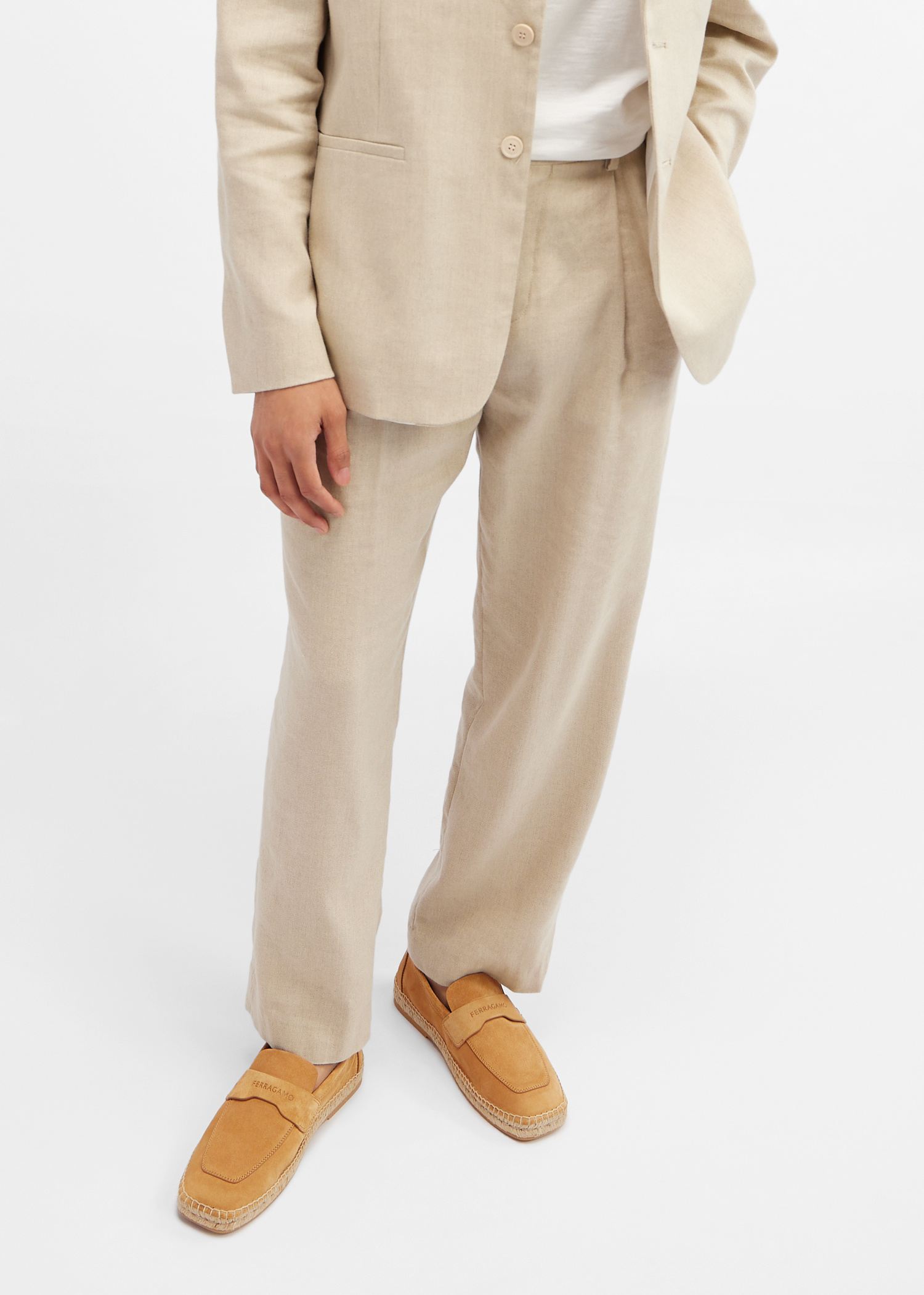 Ferragamo Desco espadrilles for Men - Beige in USA | Level Shoes display picture 3