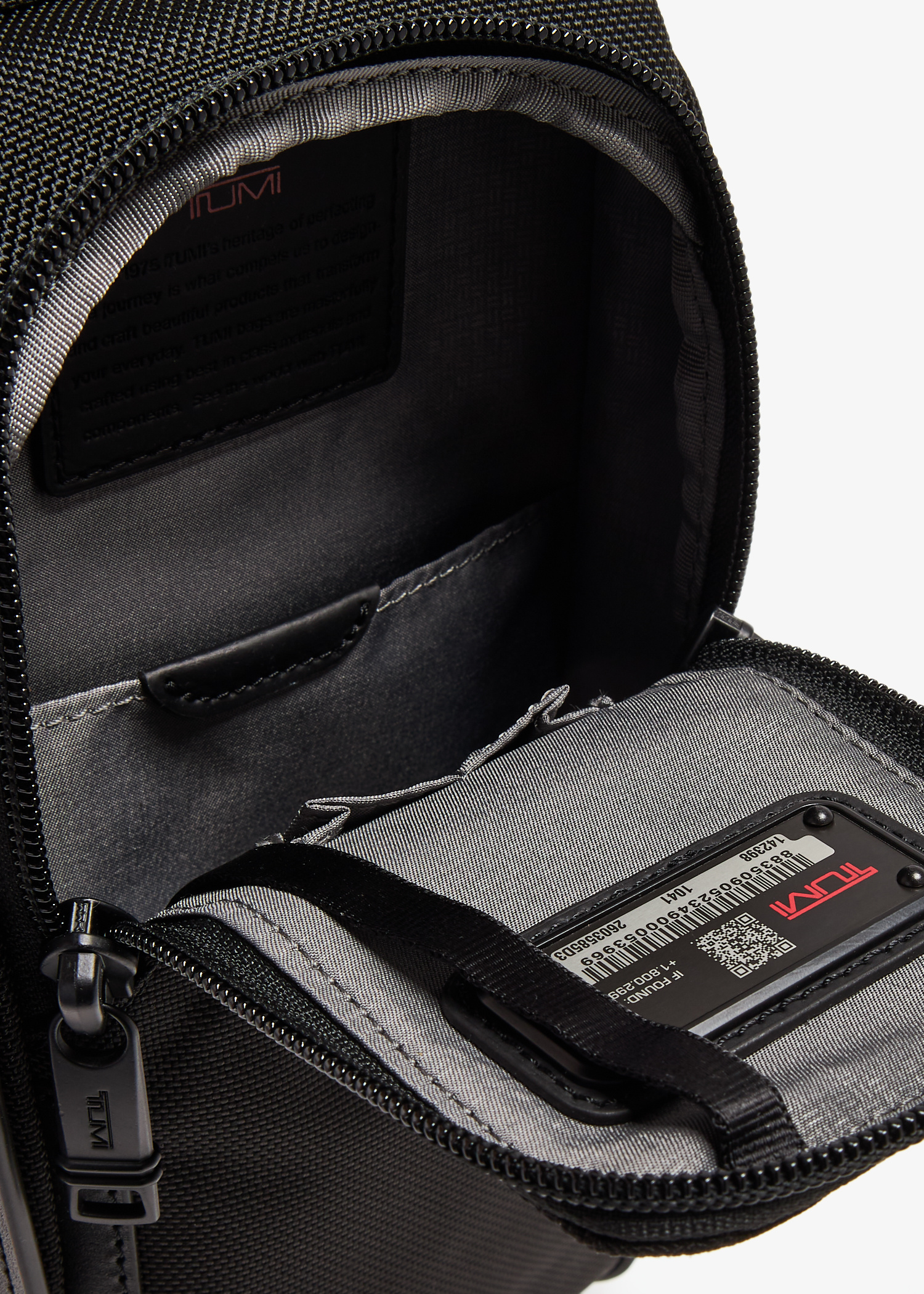 TUMI Alpha 3 compact sling bag for Men - Black in KSA