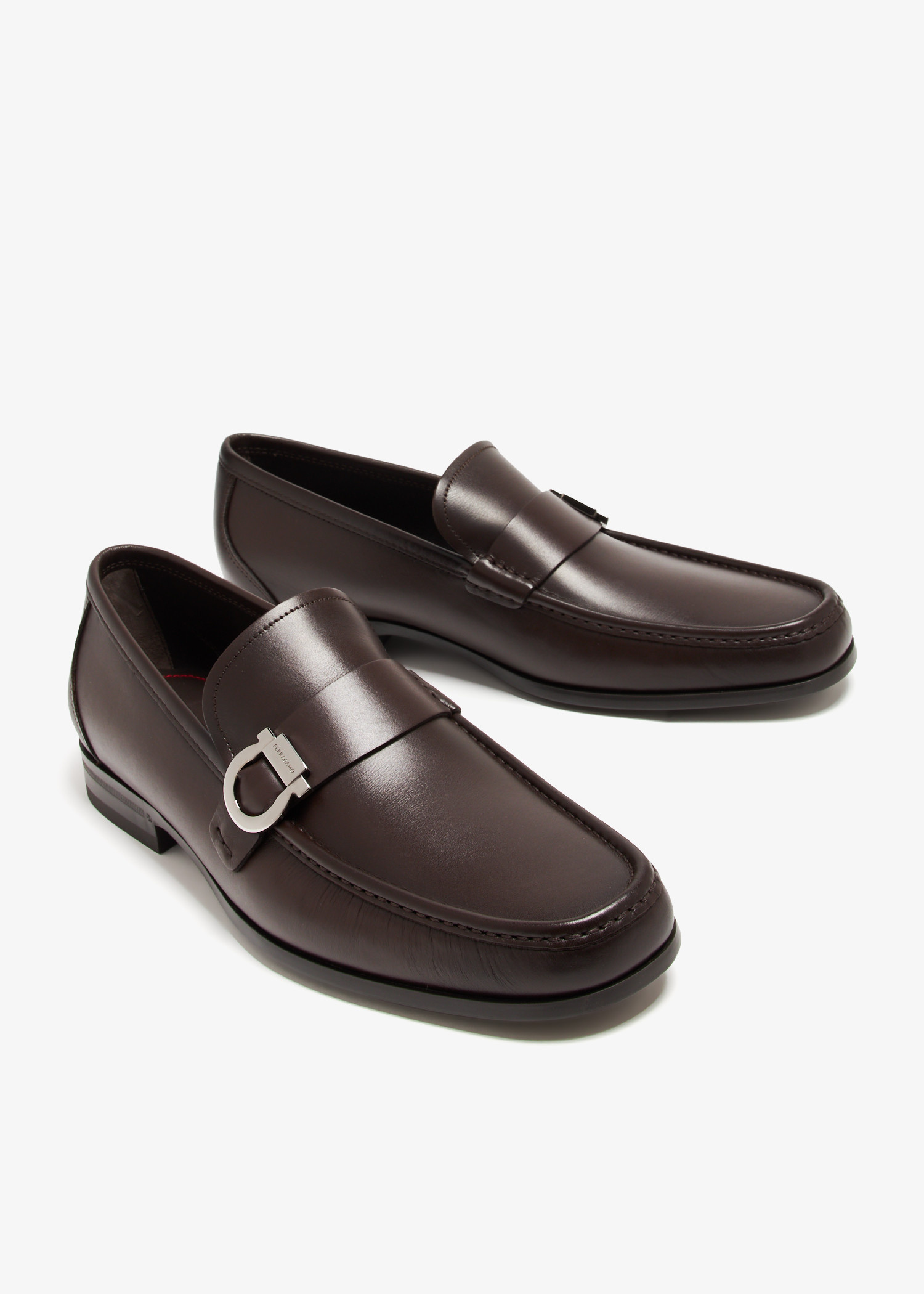 Ferragamo Gancini ornament loafers for Men - Brown in USA 