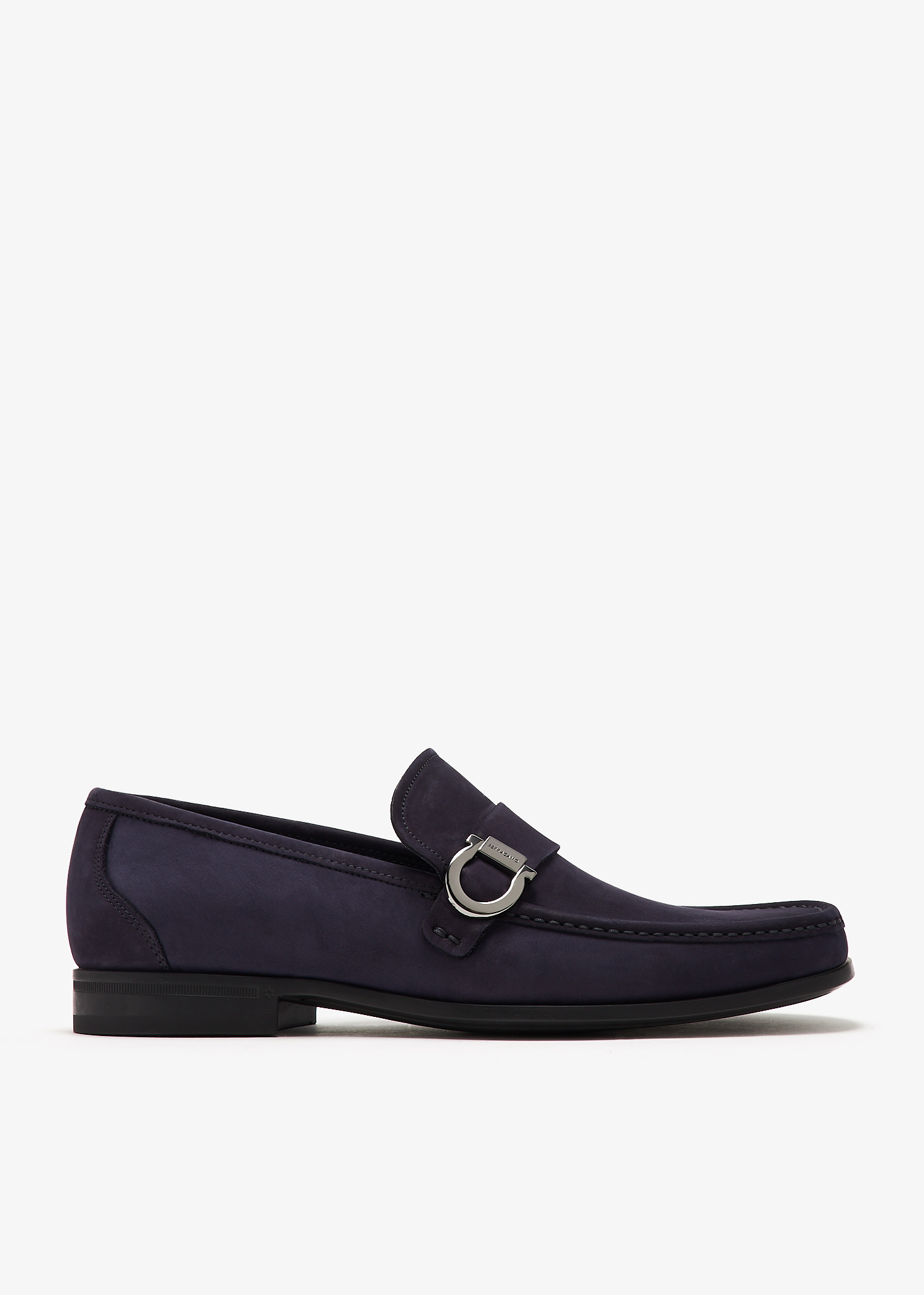 Ferragamo♪SALE♪0770563 Ferragamo Gancini ornament loafers for Men - Blue in UAE