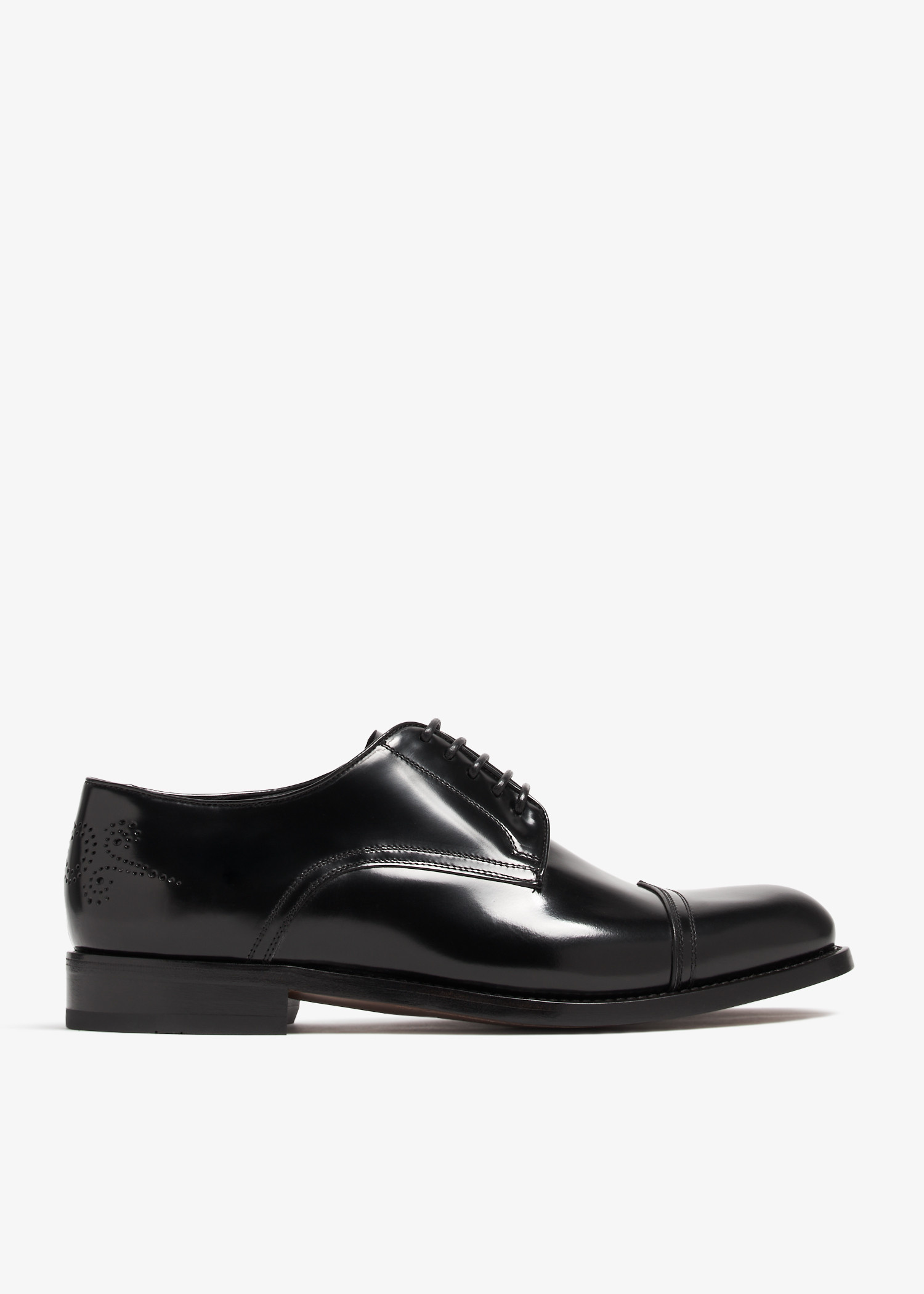Salvatore Ferragamo Black Embossed Leather Oxfords / Nigel 0745237 / size 9.5 EE Tramezza plain toe Oxford - Men | Ferragamo main image 3